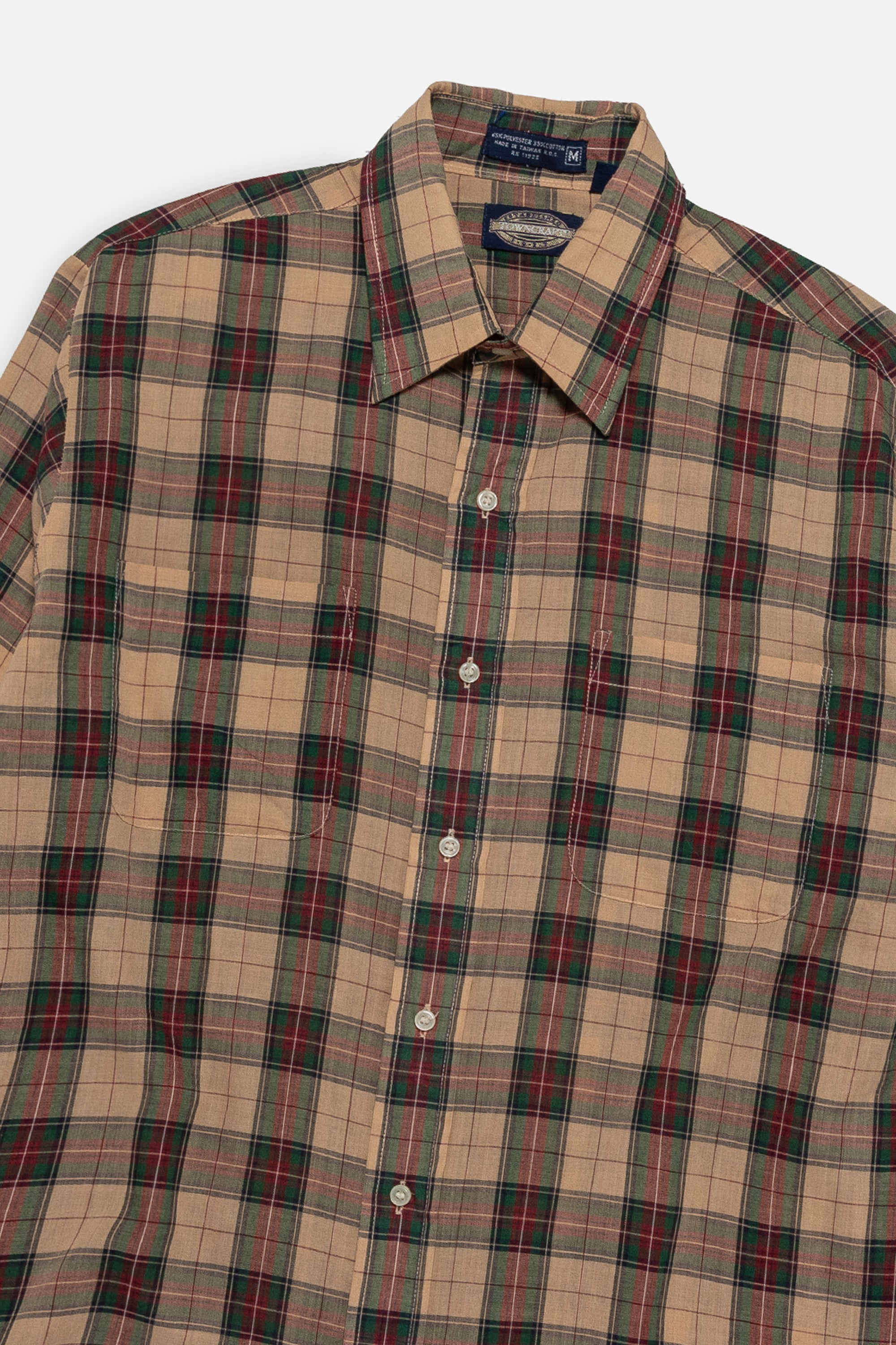 Vintage Plaid Button Down Shirt