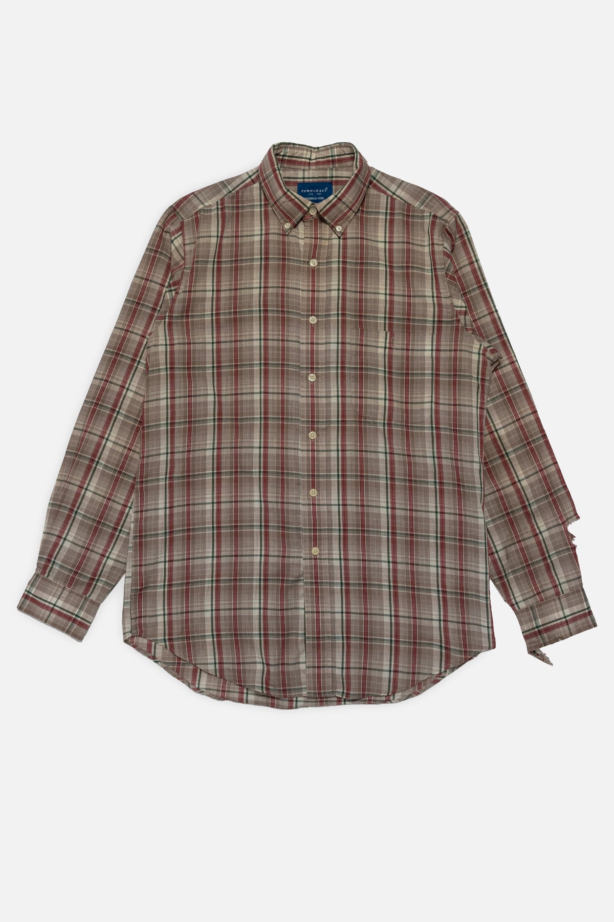 Vintage Plaid Button Down Shirt