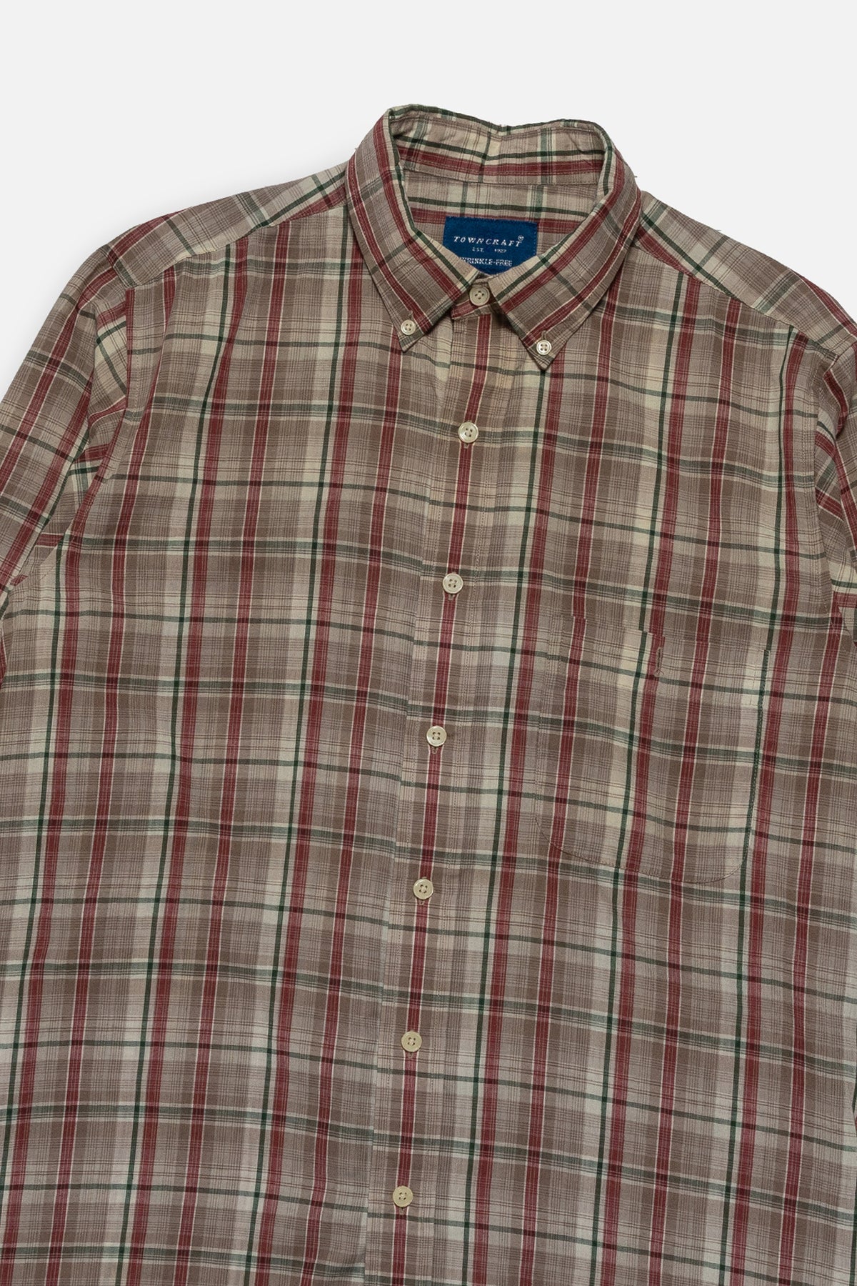 Vintage Plaid Button Down Shirt