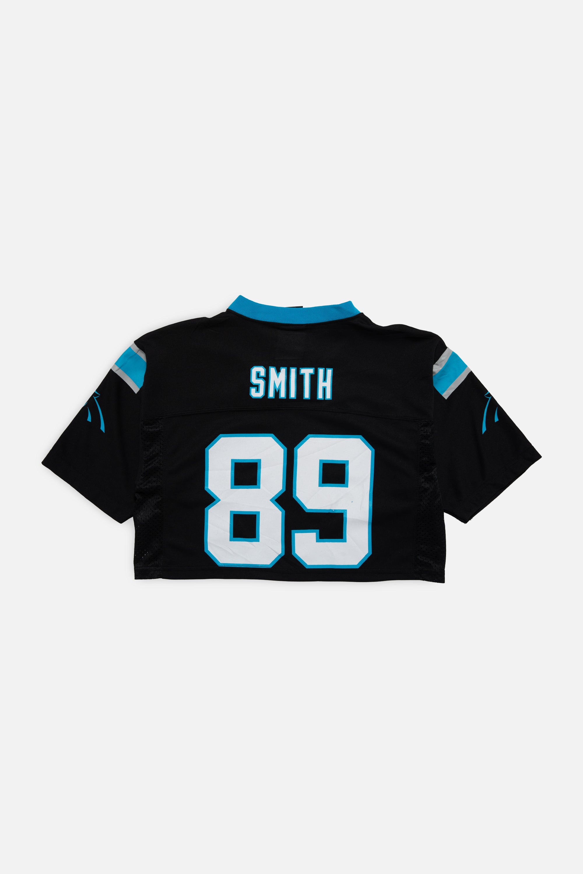 Rework Carolina Panthers Crop Jersey