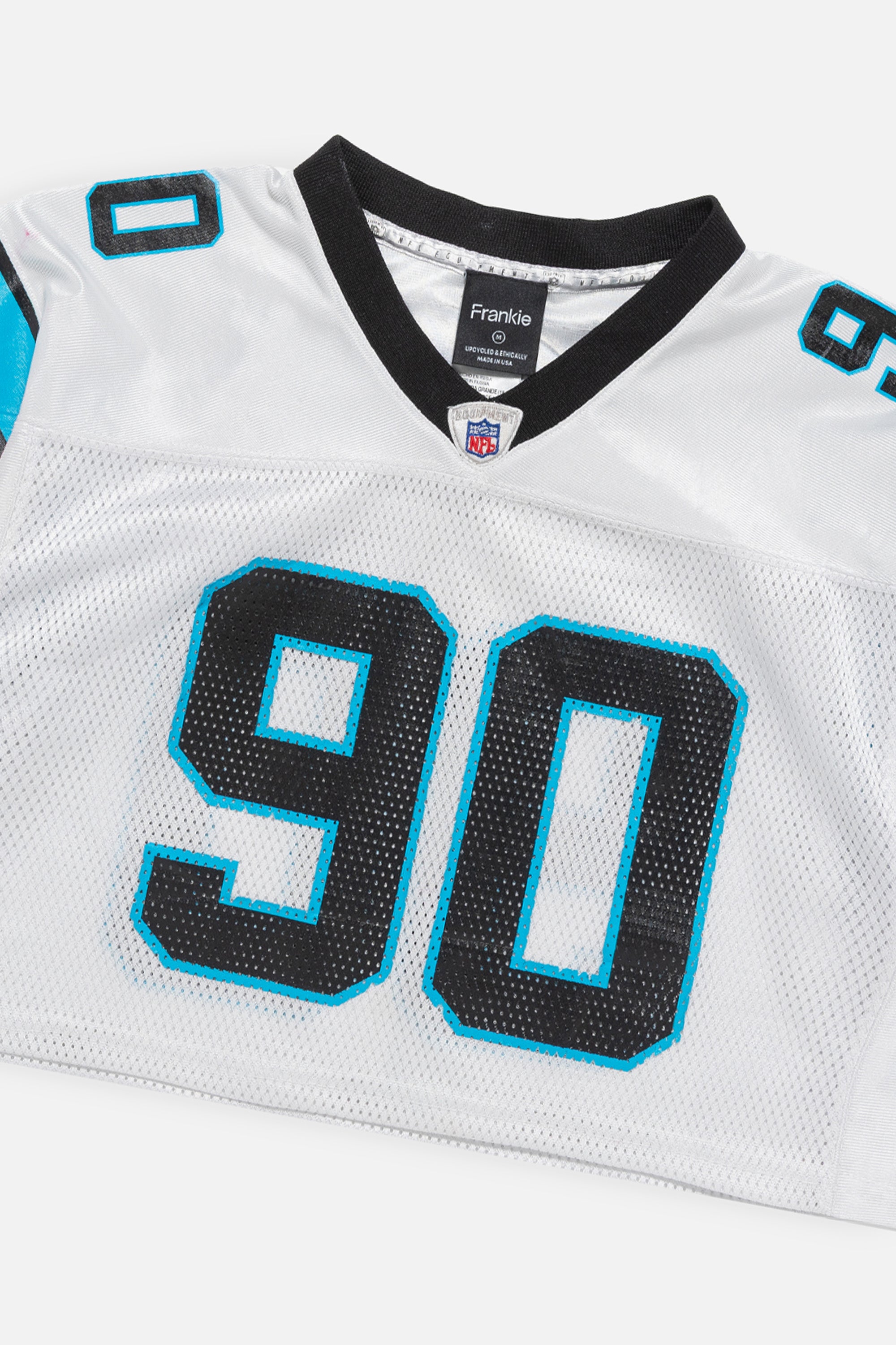 Rework Carolina Panthers Crop Jersey