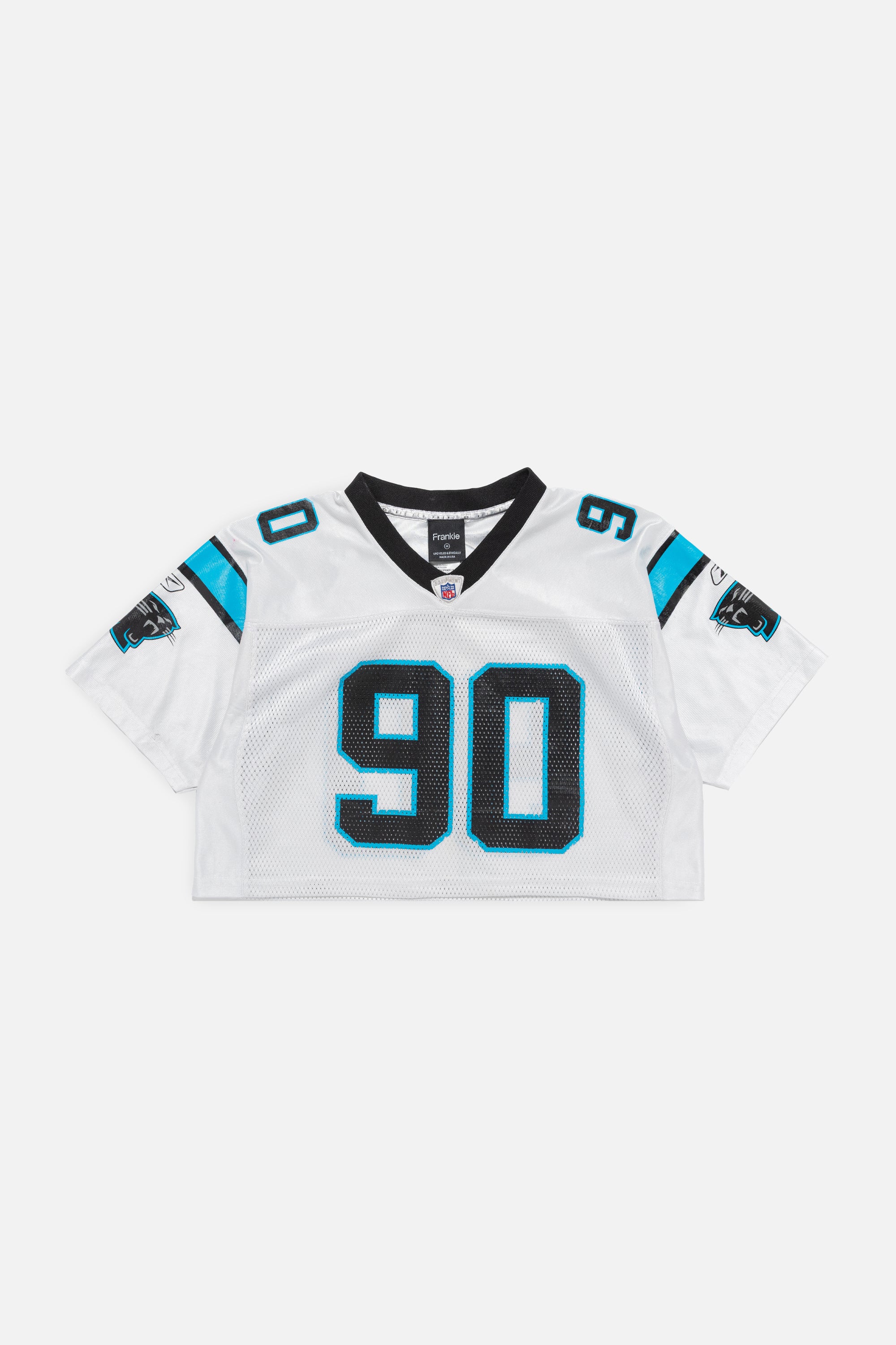 Rework Carolina Panthers Crop Jersey