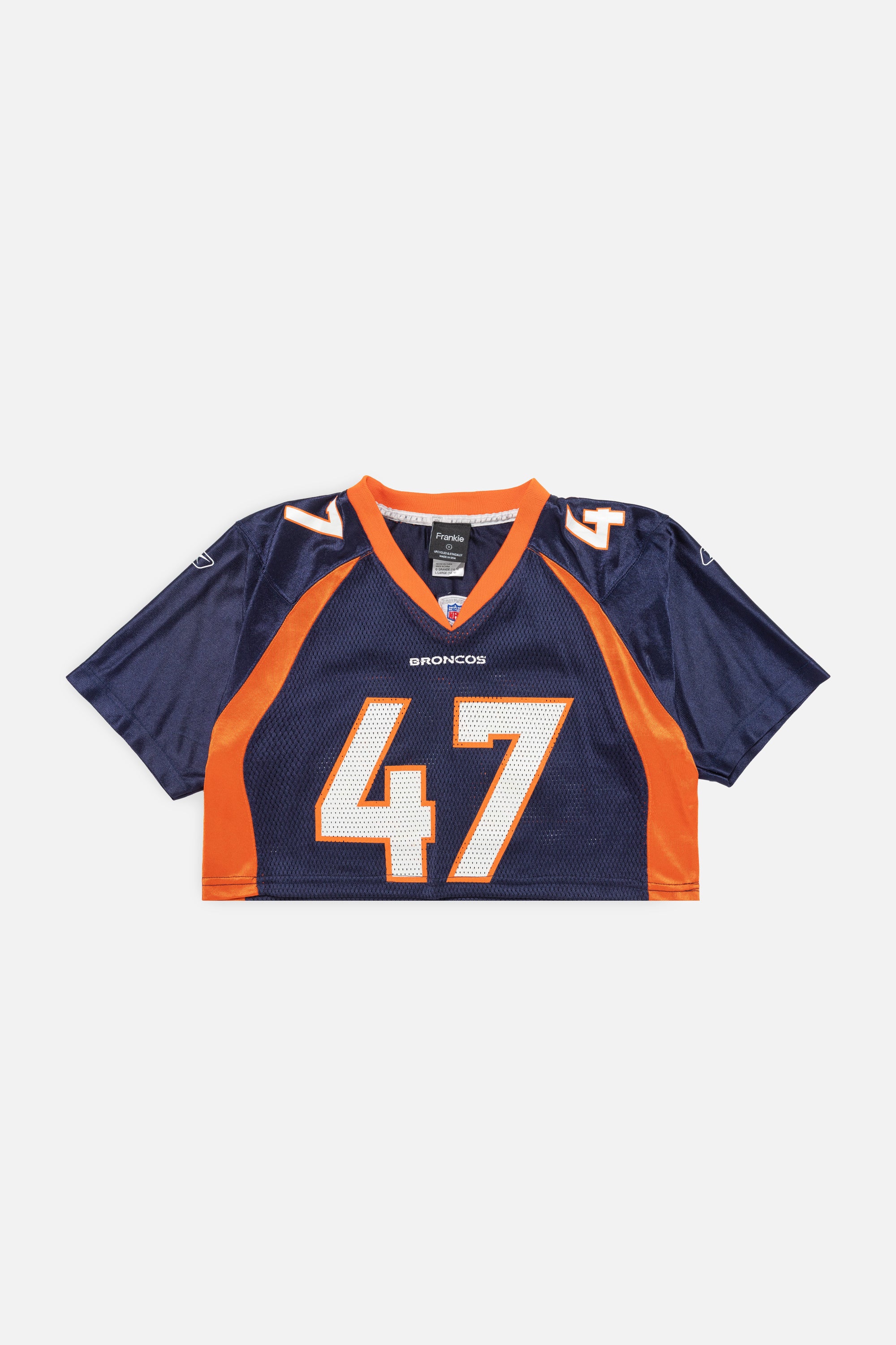 Rework Denver Broncos Crop Jersey