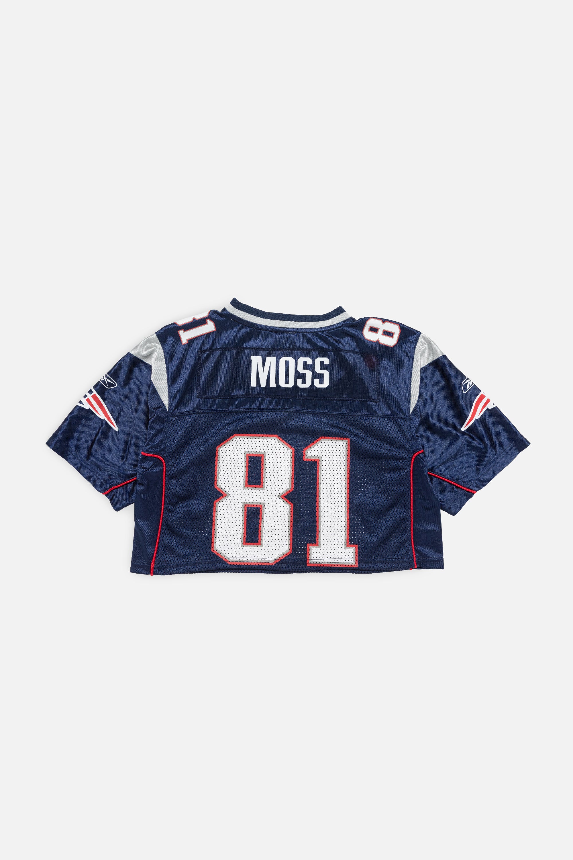 Rework New England Patriots Crop Jersey