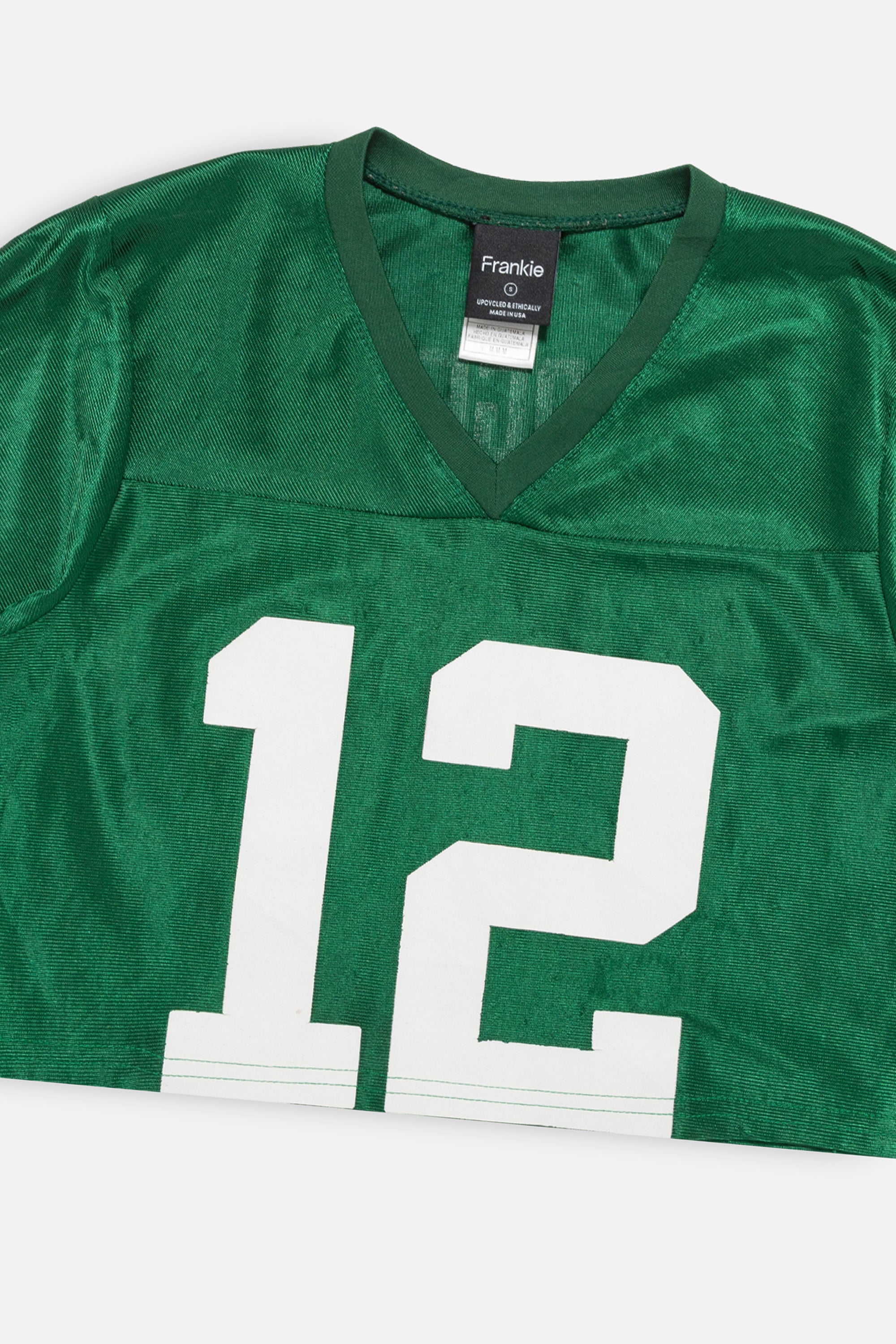 Rework Green Bay Packers Crop Jersey