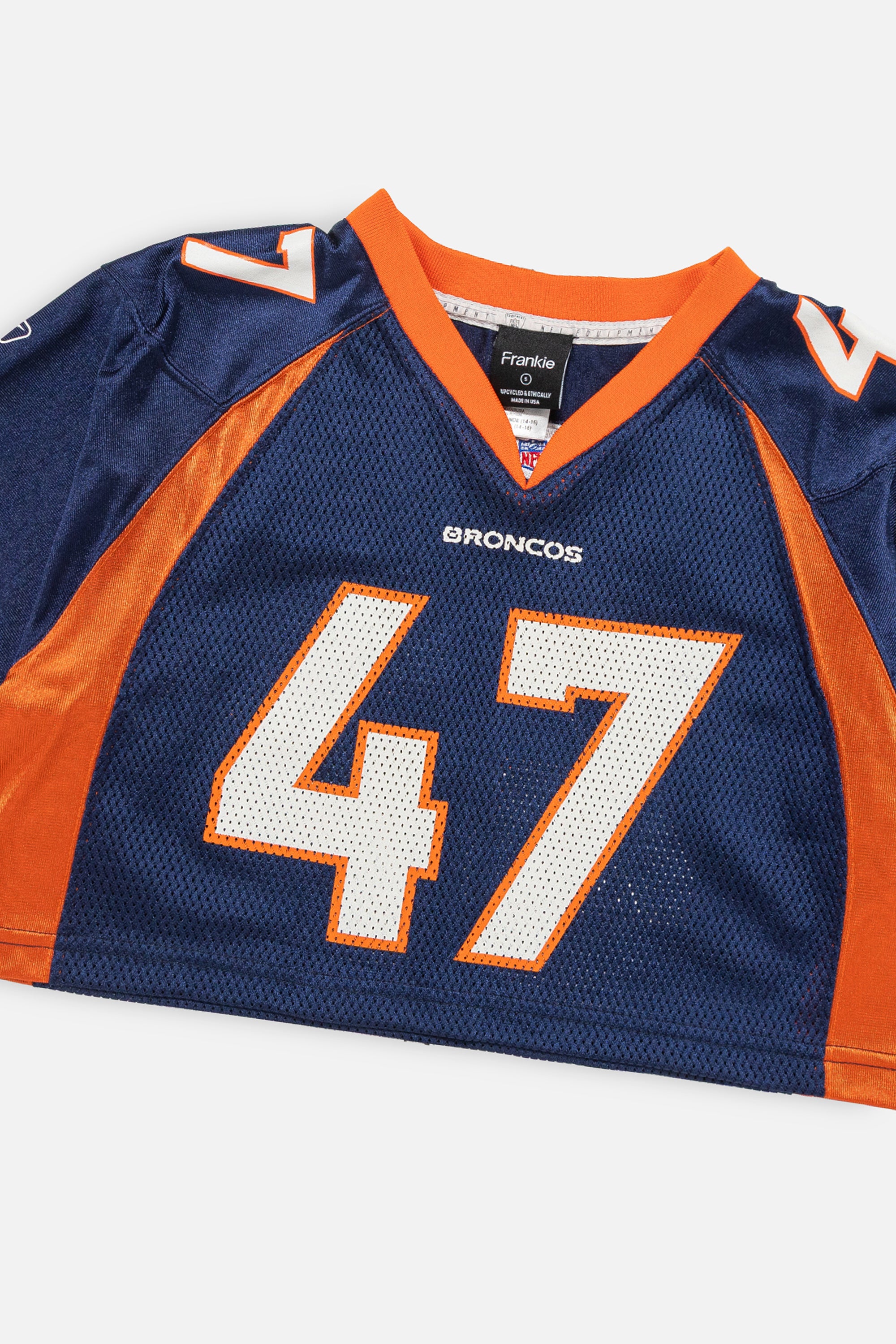 Rework Denver Broncos Crop Jersey