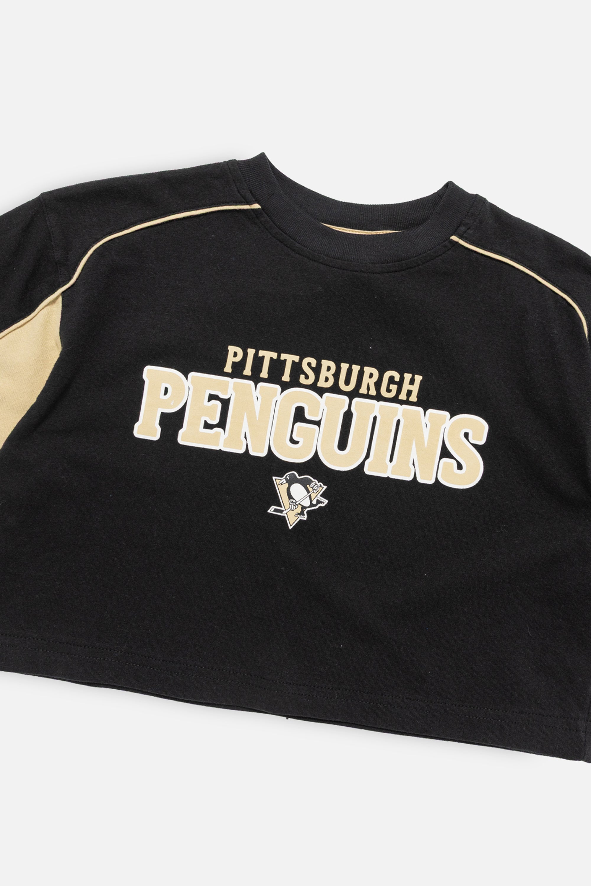 Rework Pittsburgh Penguins Crop Tee