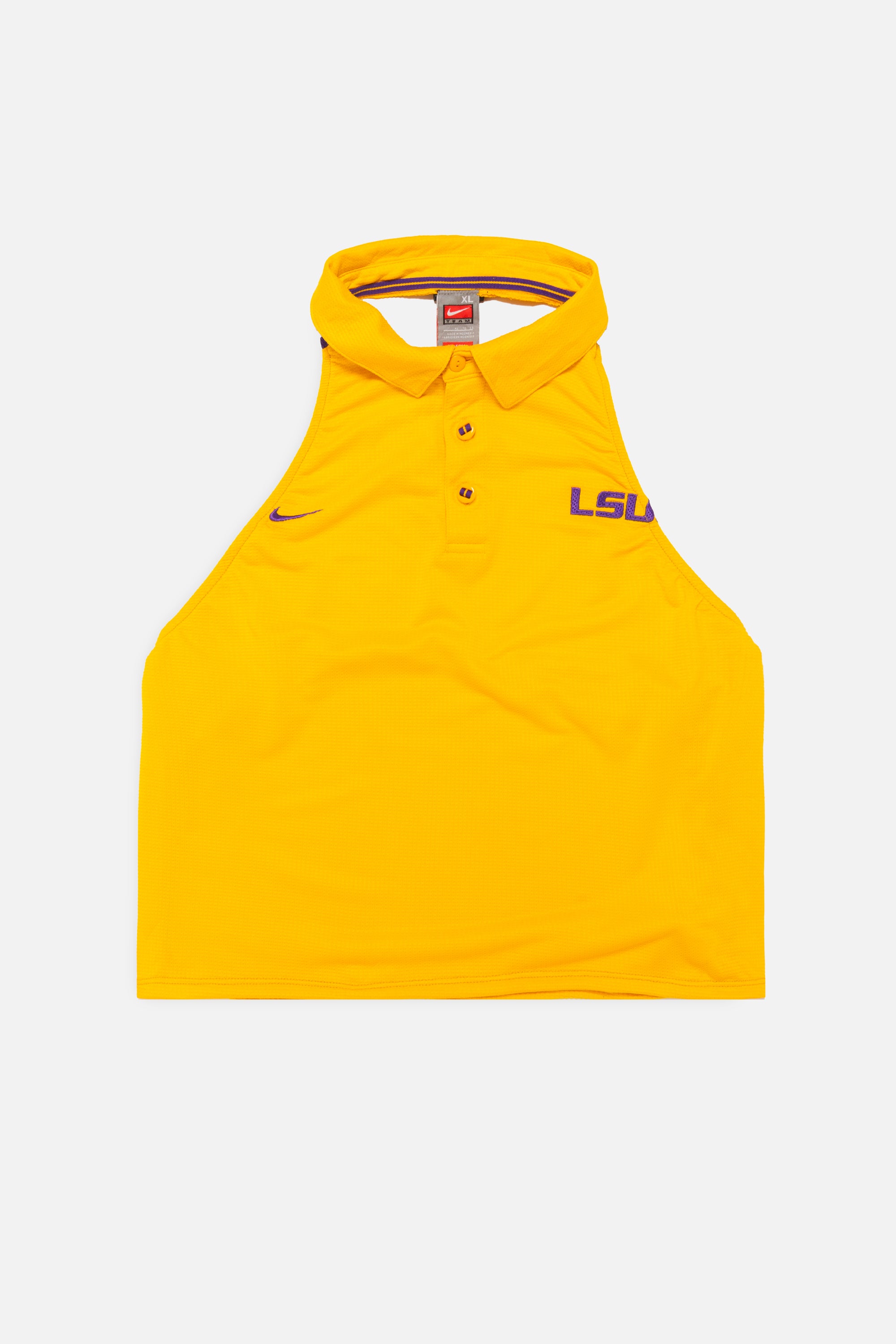 Rework LSU Tigers Halter Top