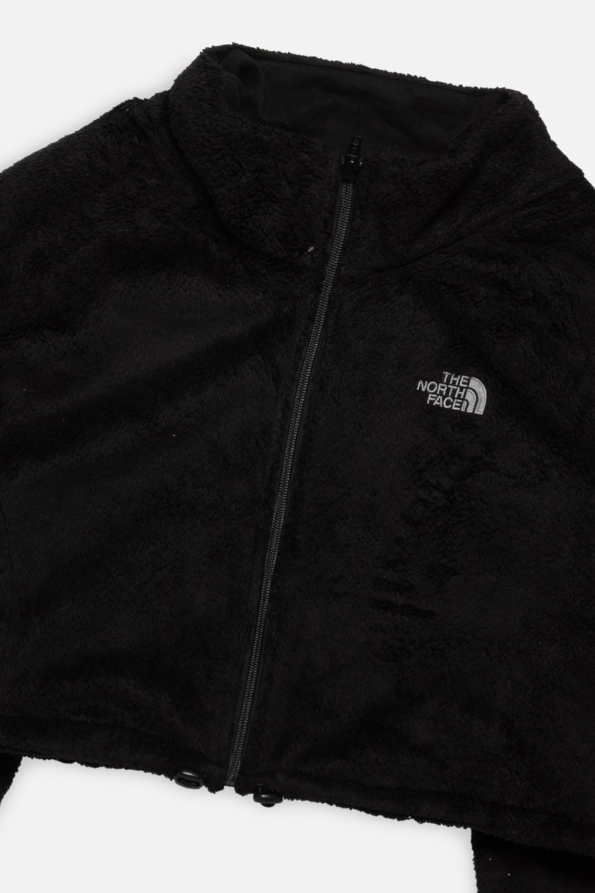 Rework North Face Crop Fleece Jacket