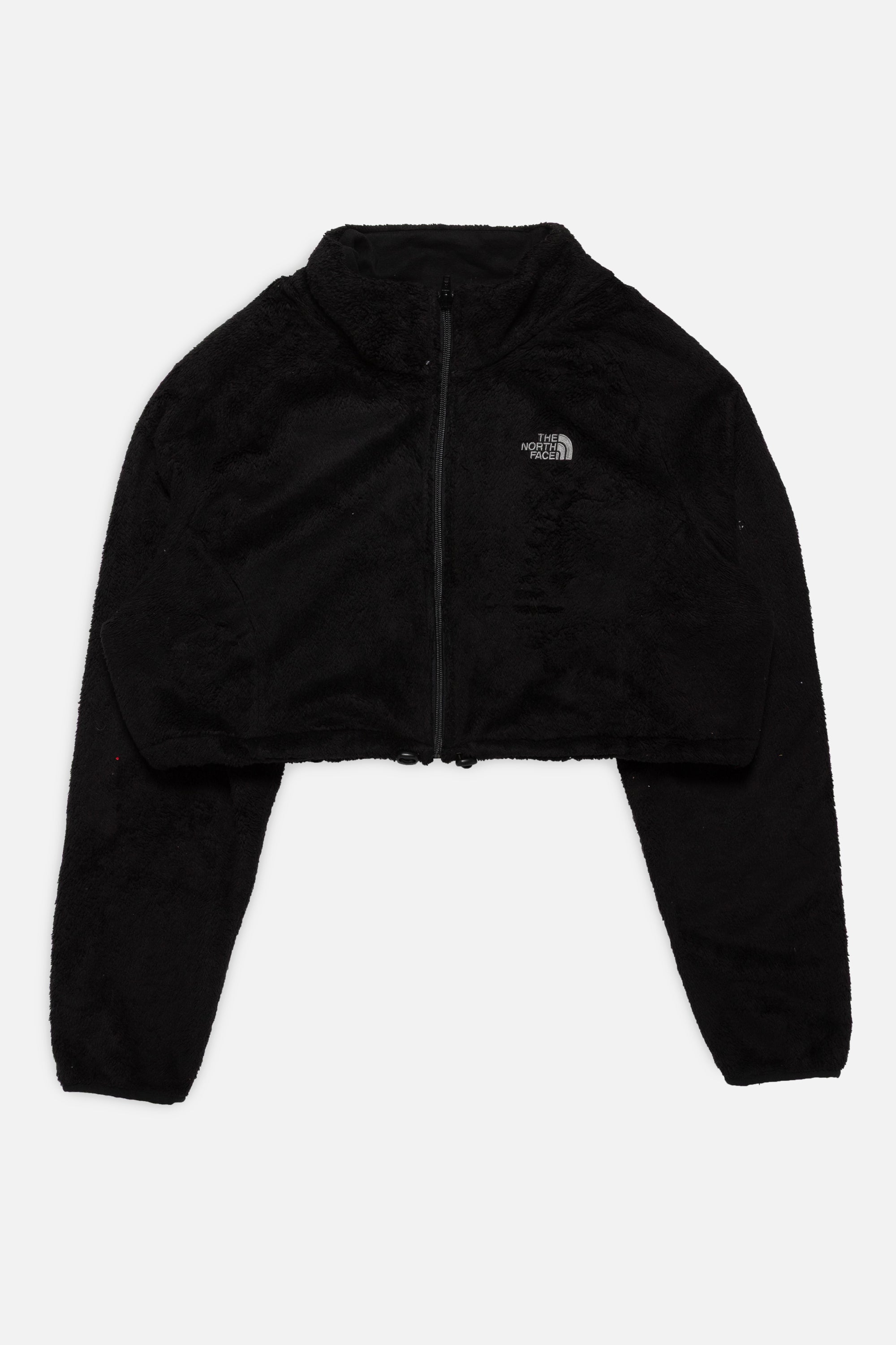 Rework North Face Crop Fleece Jacket
