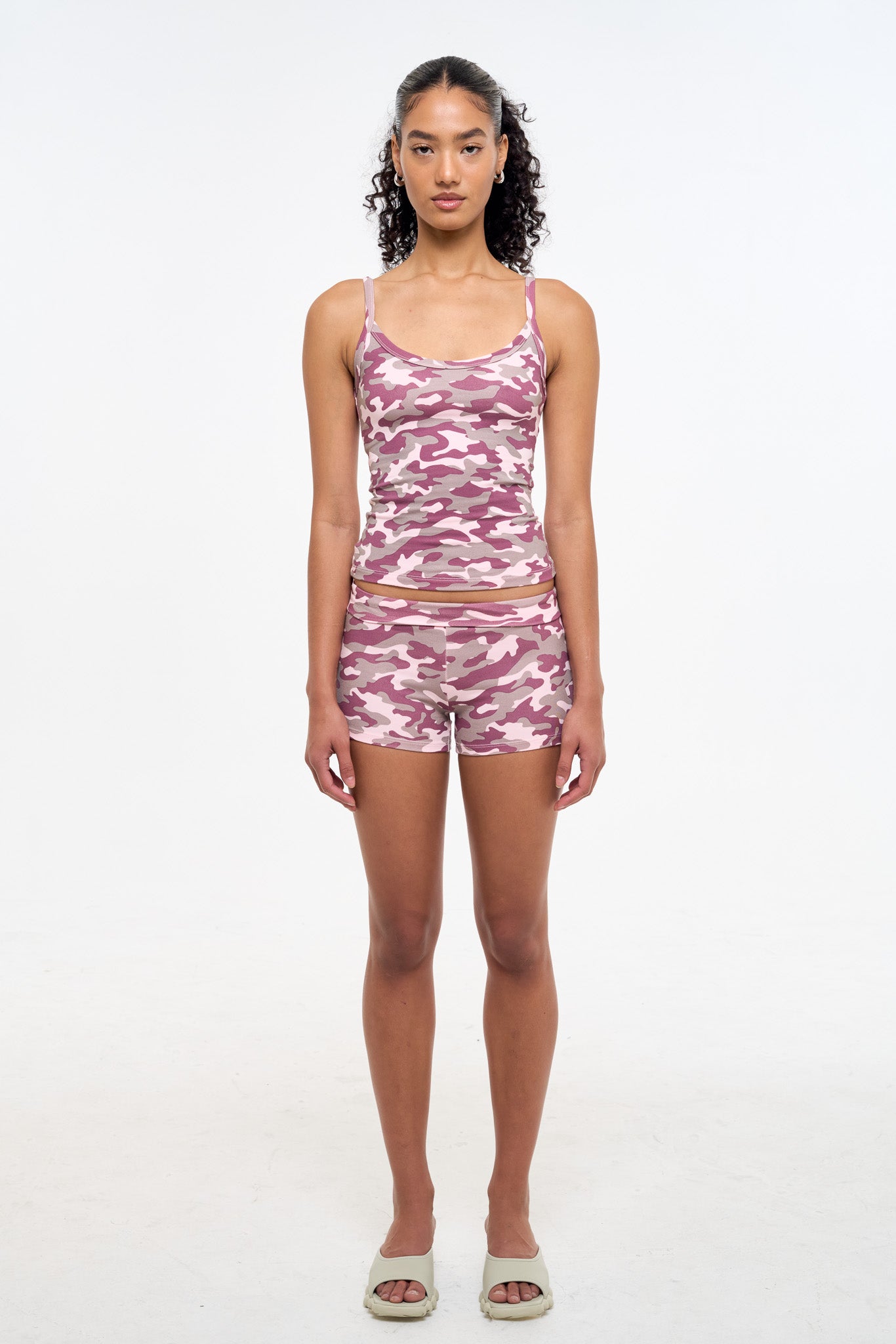 Camo Tank Top - Pink-TOPS-Frankie-Frankie Collective