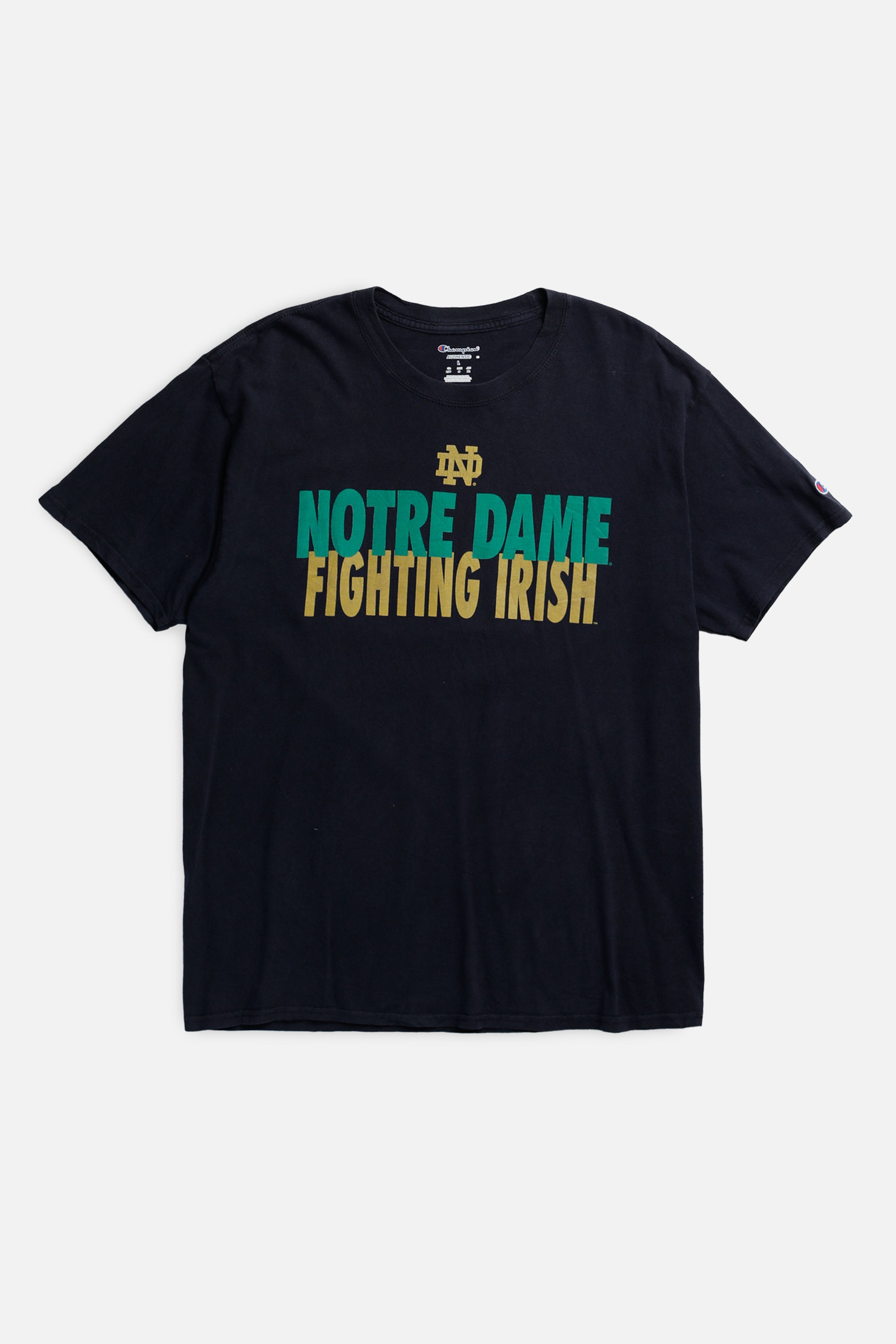 Notre Dame Fighting Irish Tee - M-TSHIRTS-Varsity-M-Frankie Collective Rare Vintage Streetwear Reworks