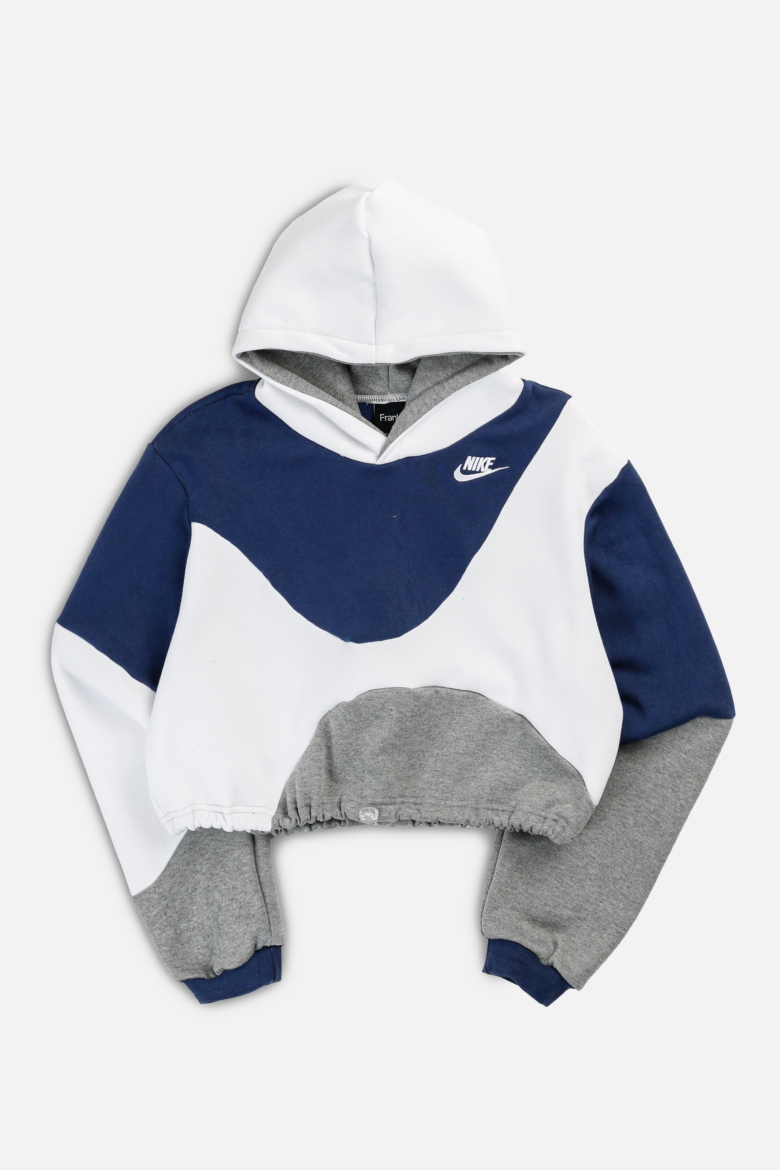 Rework Nike Wave Crop Sweatshirt - S-SWEATERS-Nike-S-Frankie Collective Rare Vintage Streetwear Reworks