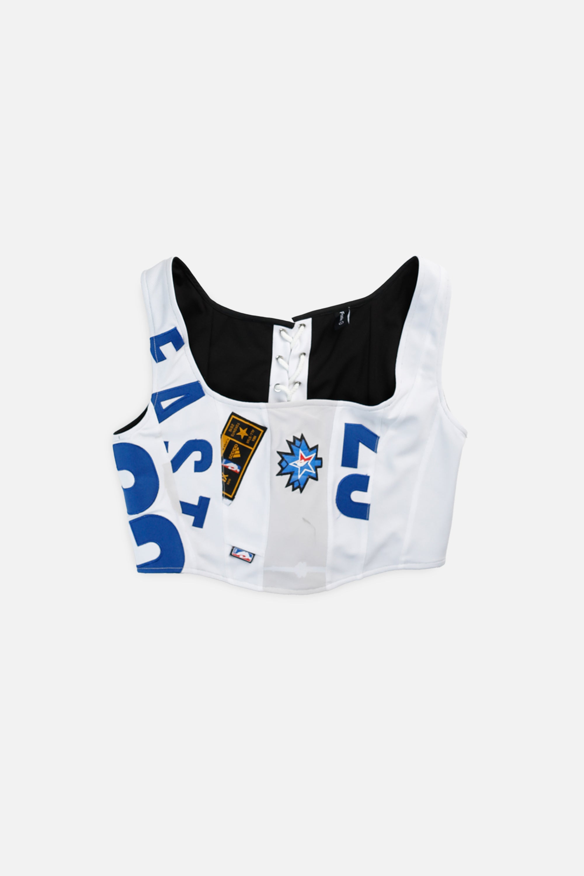 Rework 2016 All-Star NBA Corset - L-TOPS-NBA-L-Frankie Collective Rare Vintage Streetwear Reworks