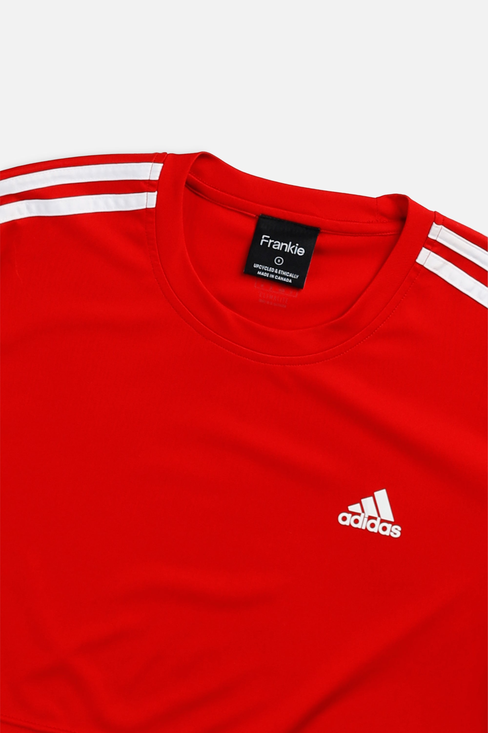 Rework Adidas Crop Tee - S-TOPS-Adidas-S-Frankie Collective Rare Vintage Streetwear Reworks