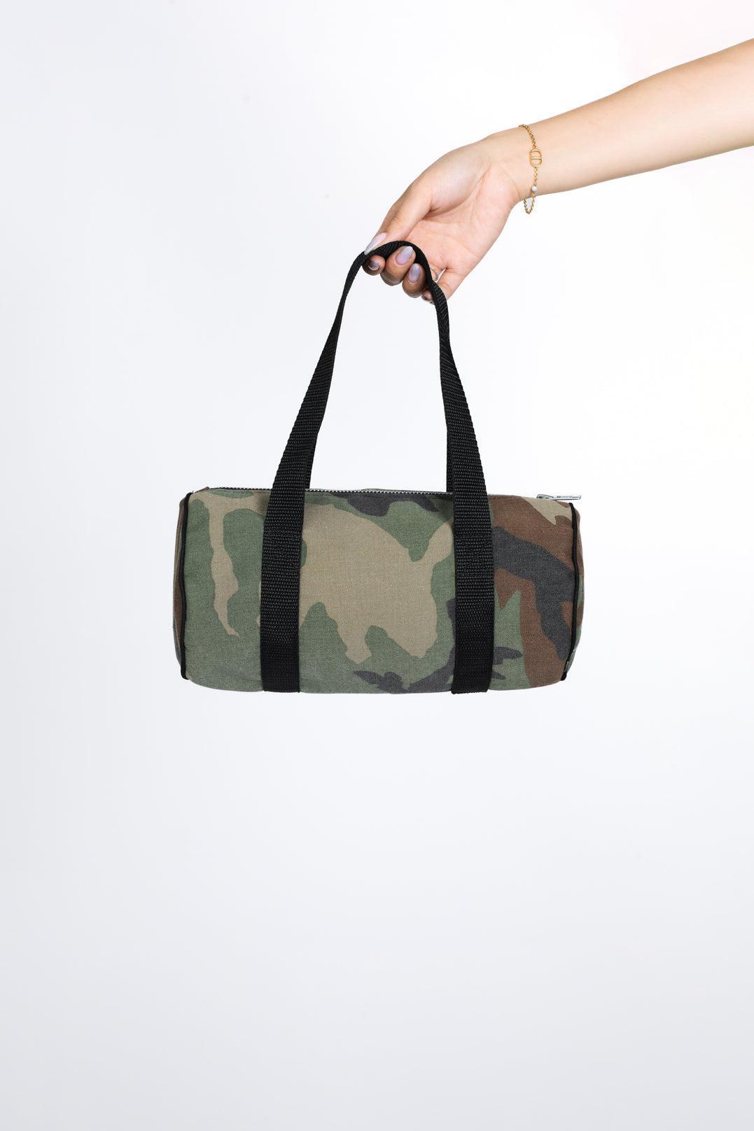 Rework Camo Mini Duffle Bag-BAGS-Nike-Frankie Collective Rare Vintage Streetwear Reworks