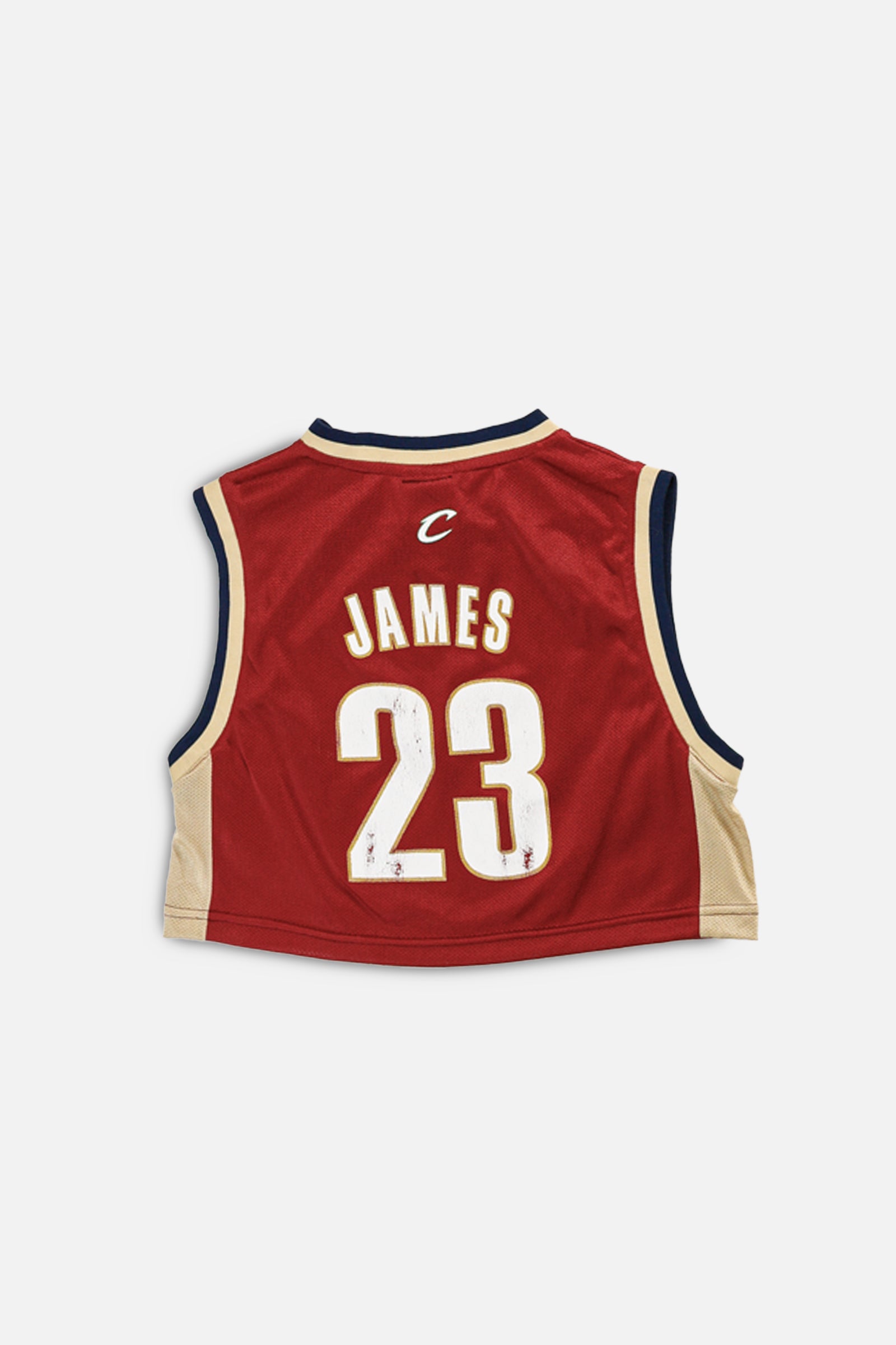 Rework Cleveland Cavaliers NBA Crop Jersey - S-JERSEYS-NBA-S-Frankie Collective Rare Vintage Streetwear Reworks