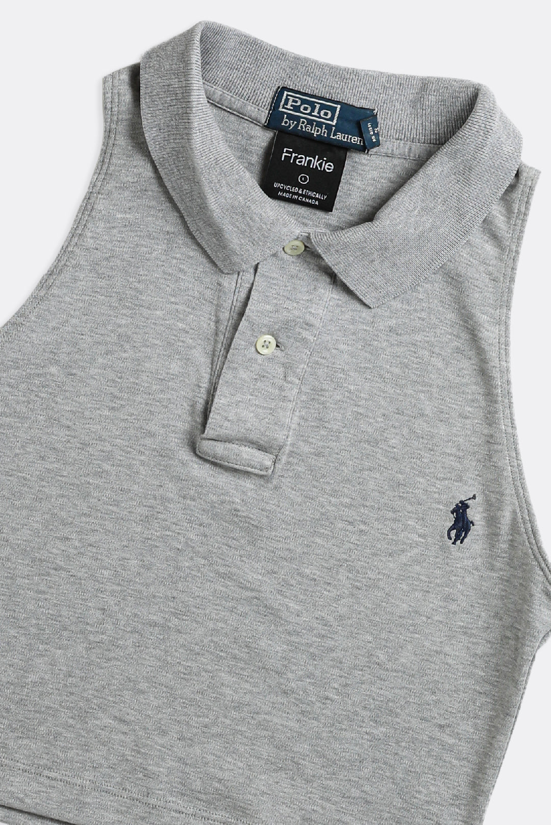 Rework Collared Tank - XS, S, M, L, XL-TOPS-vendor-unknown-XS-Frankie Collective Rare Vintage Streetwear Reworks