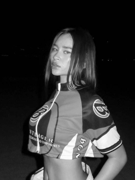 Rework Crop Cycling Jersey - S-JERSEYS-vendor-unknown-Frankie Collective Rare Vintage Streetwear Reworks