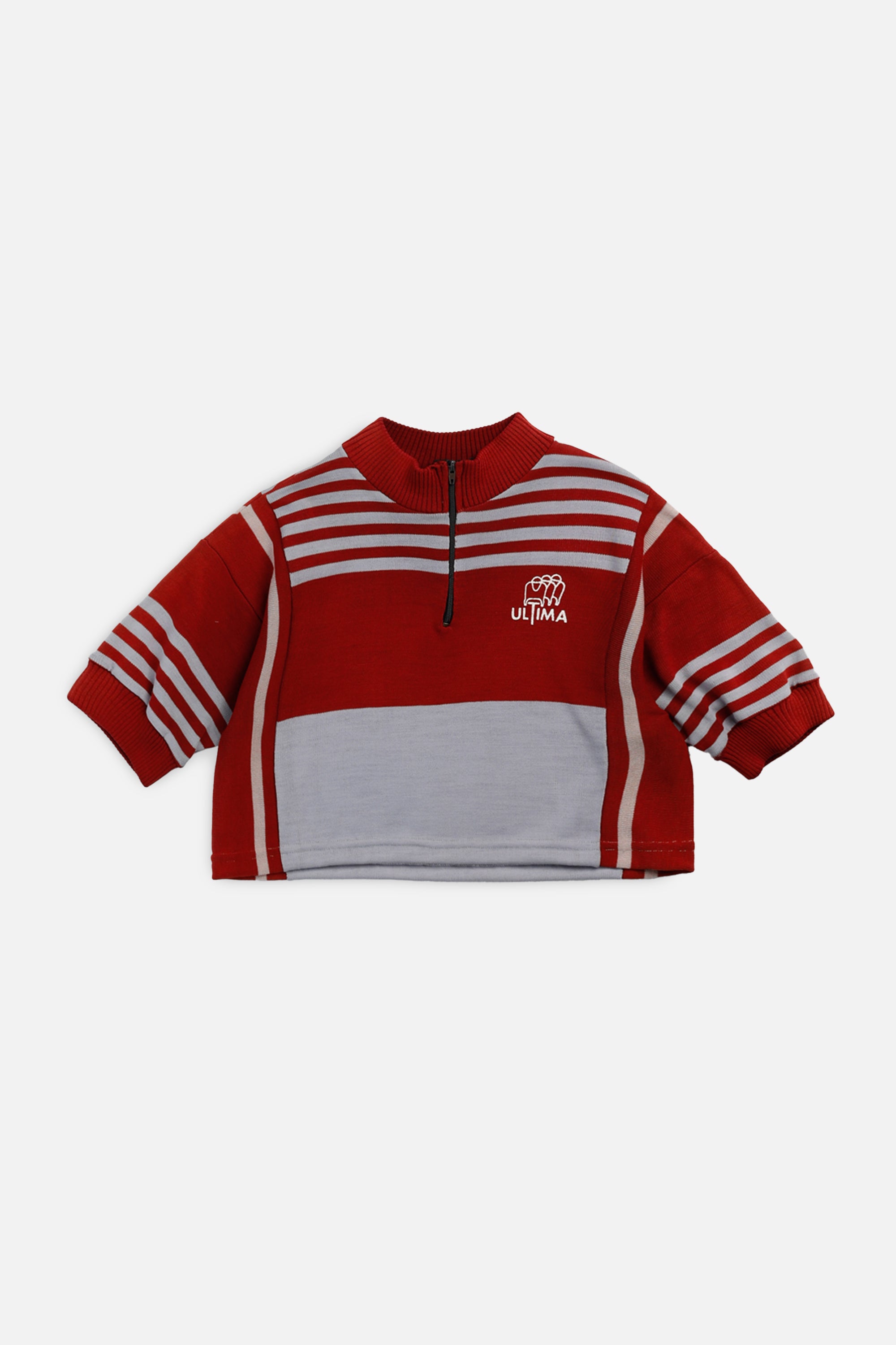 Rework Crop Cycling Jersey - XS-JERSEYS-vendor-unknown-XS-Frankie Collective Rare Vintage Streetwear Reworks