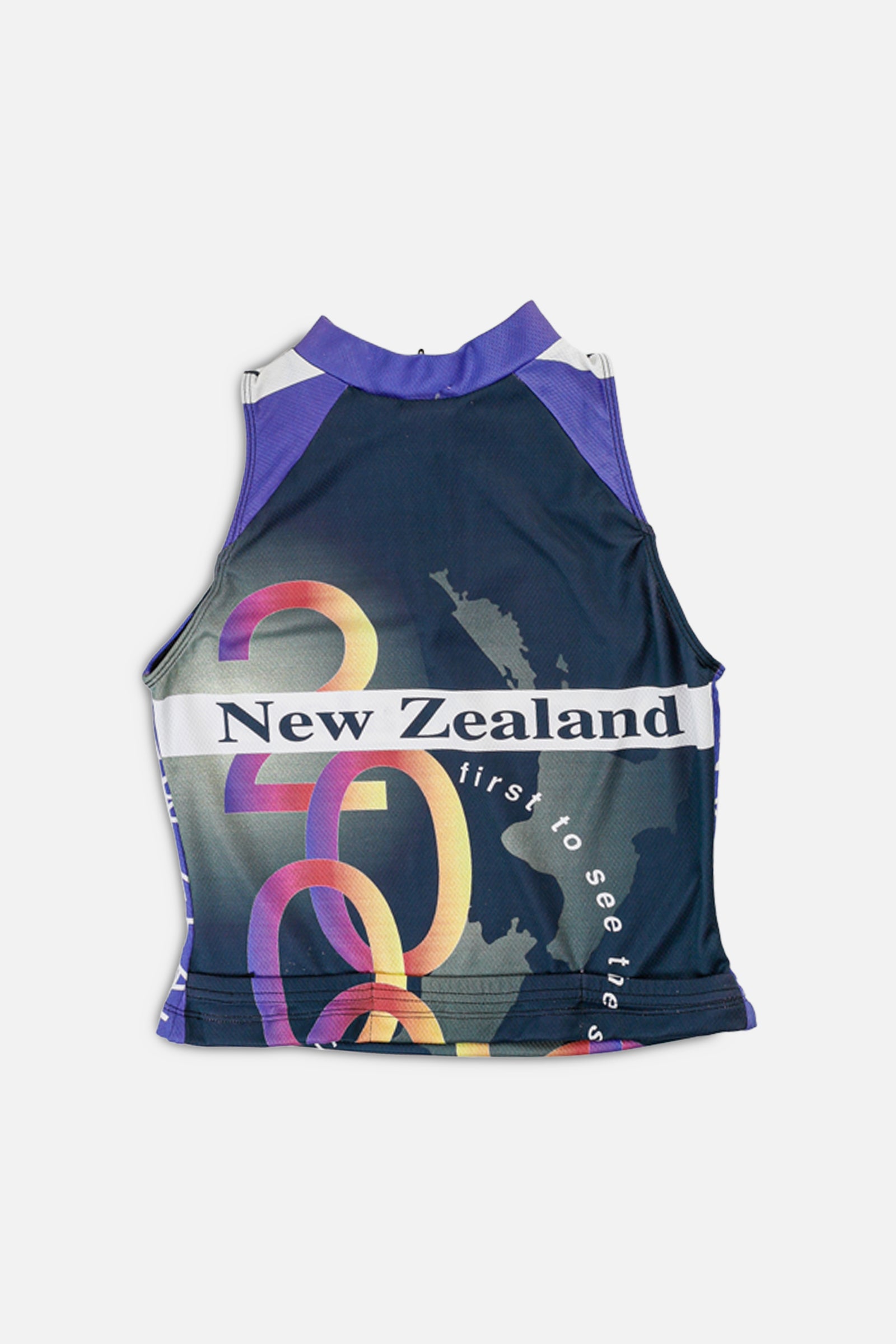 Rework Cycling Tank - XL-TOPS-vendor-unknown-XL-Frankie Collective Rare Vintage Streetwear Reworks