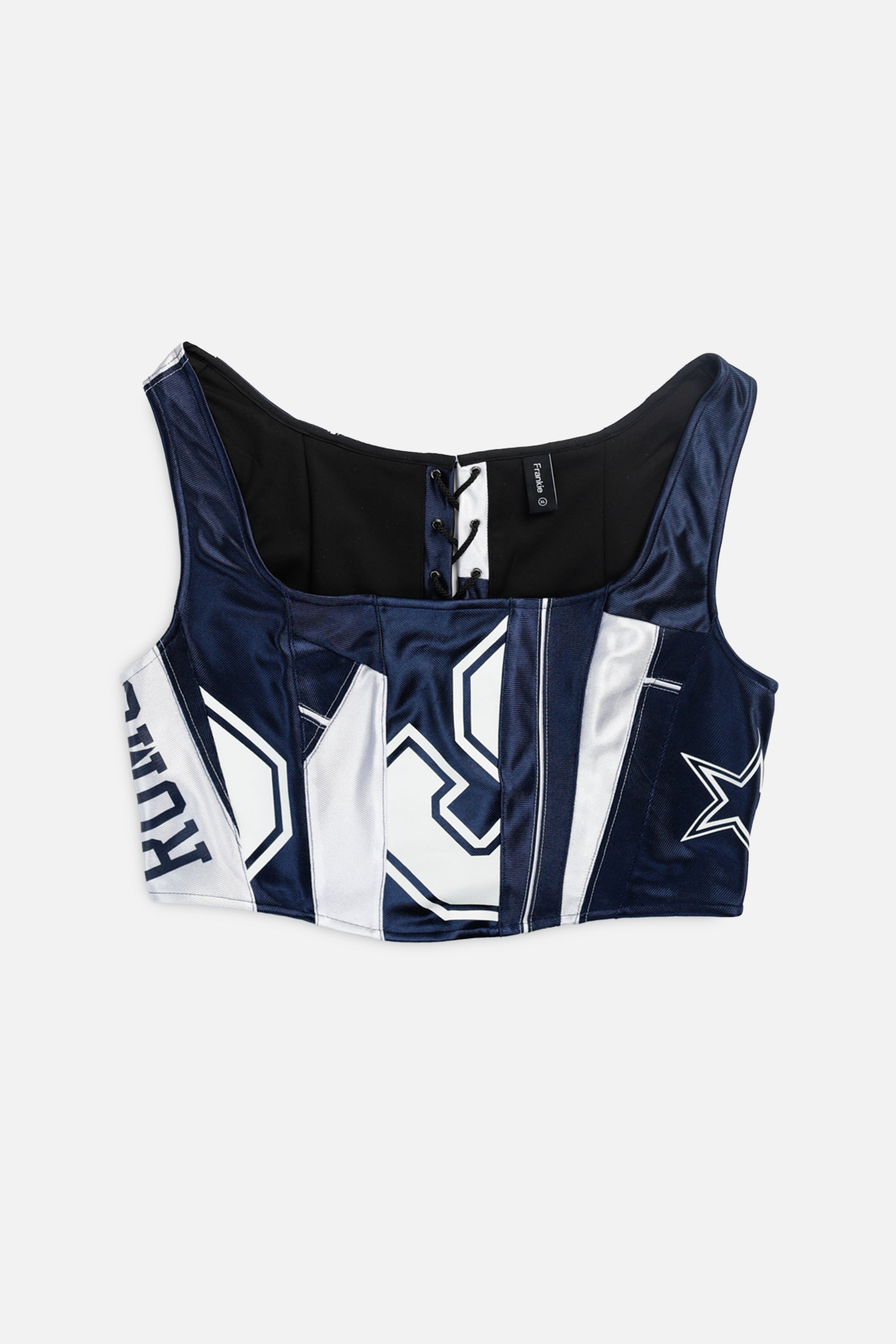 Rework Dallas Cowboys NFL Corset - XL-TOPS-NFL-XL-Frankie Collective Rare Vintage Streetwear Reworks