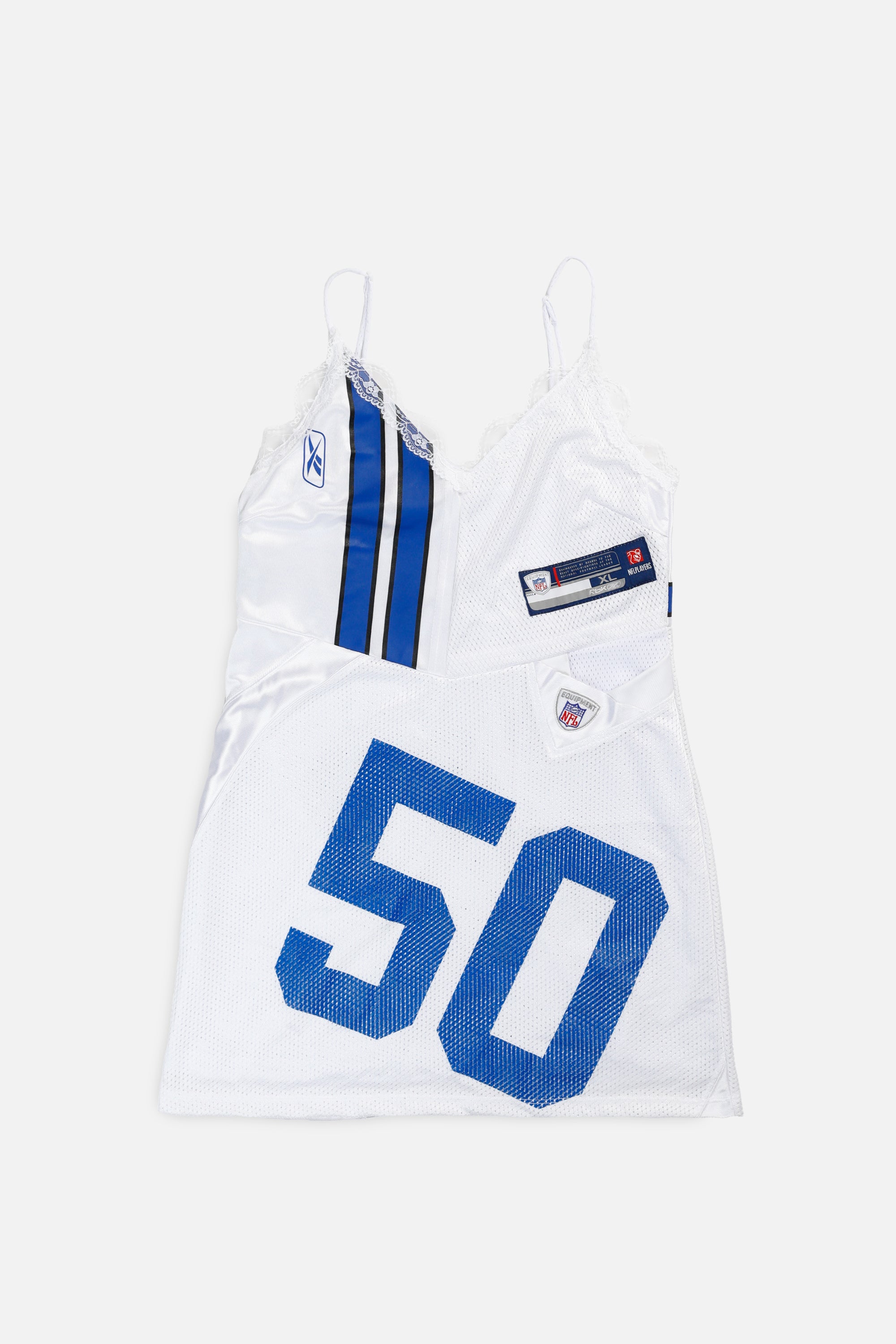 Rework Dallas Cowboys NFL Lace Dress - M-DRESSES-NFL-M-Frankie Collective Rare Vintage Streetwear Reworks