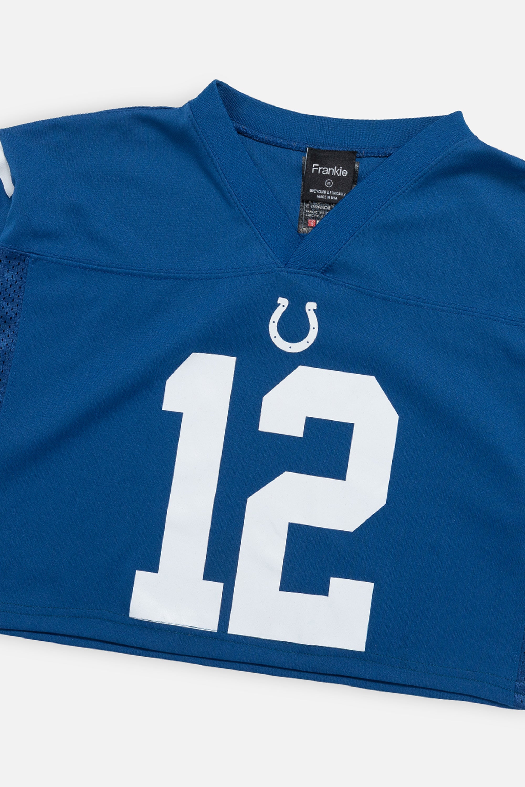 Rework Indianapolis Colts Crop Jersey-NFL-Frankie Collective-Rework-Vintage-Streetwear