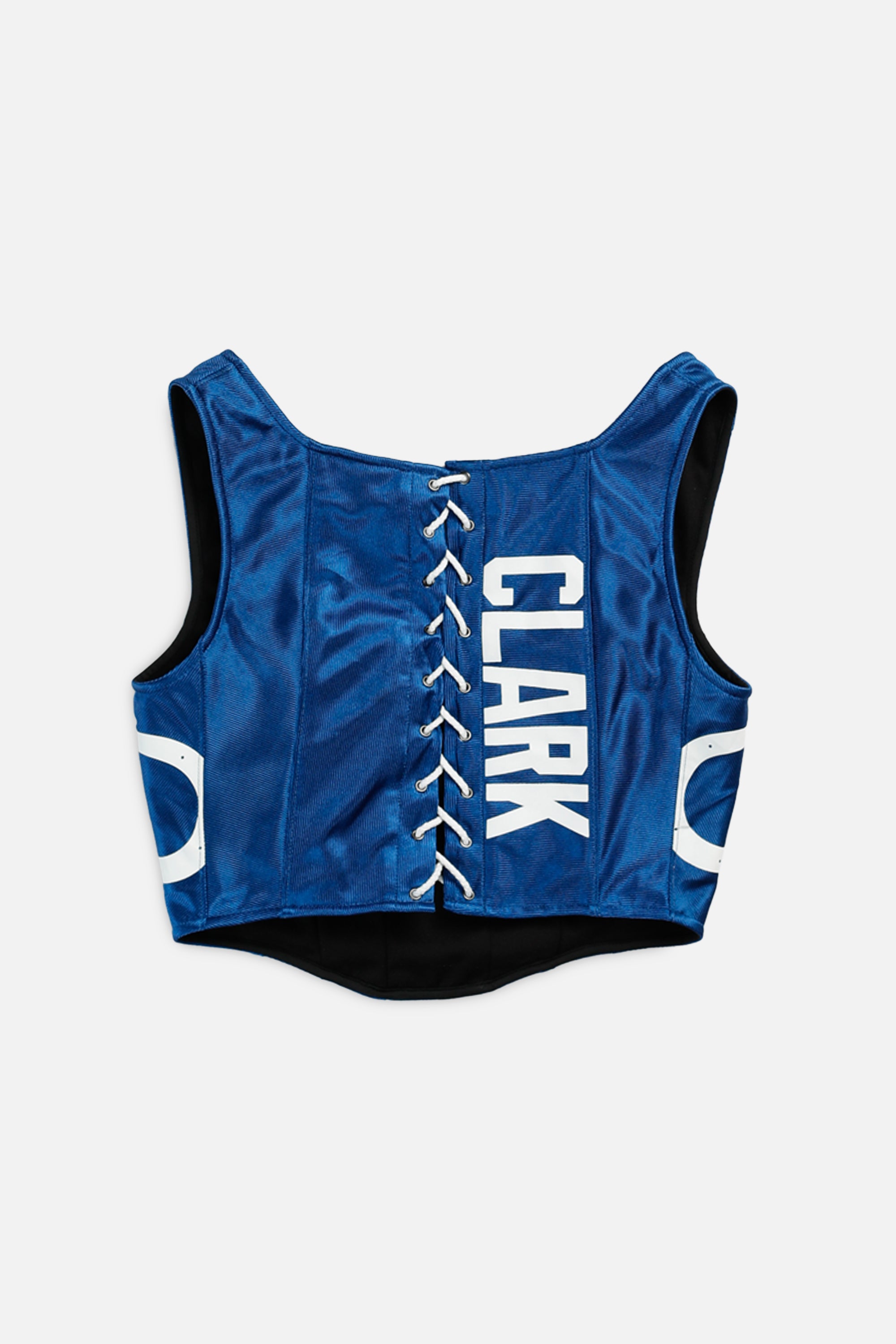 Rework Indianapolis Colts NFL Corset - S-TOPS-NFL-S-Frankie Collective Rare Vintage Streetwear Reworks