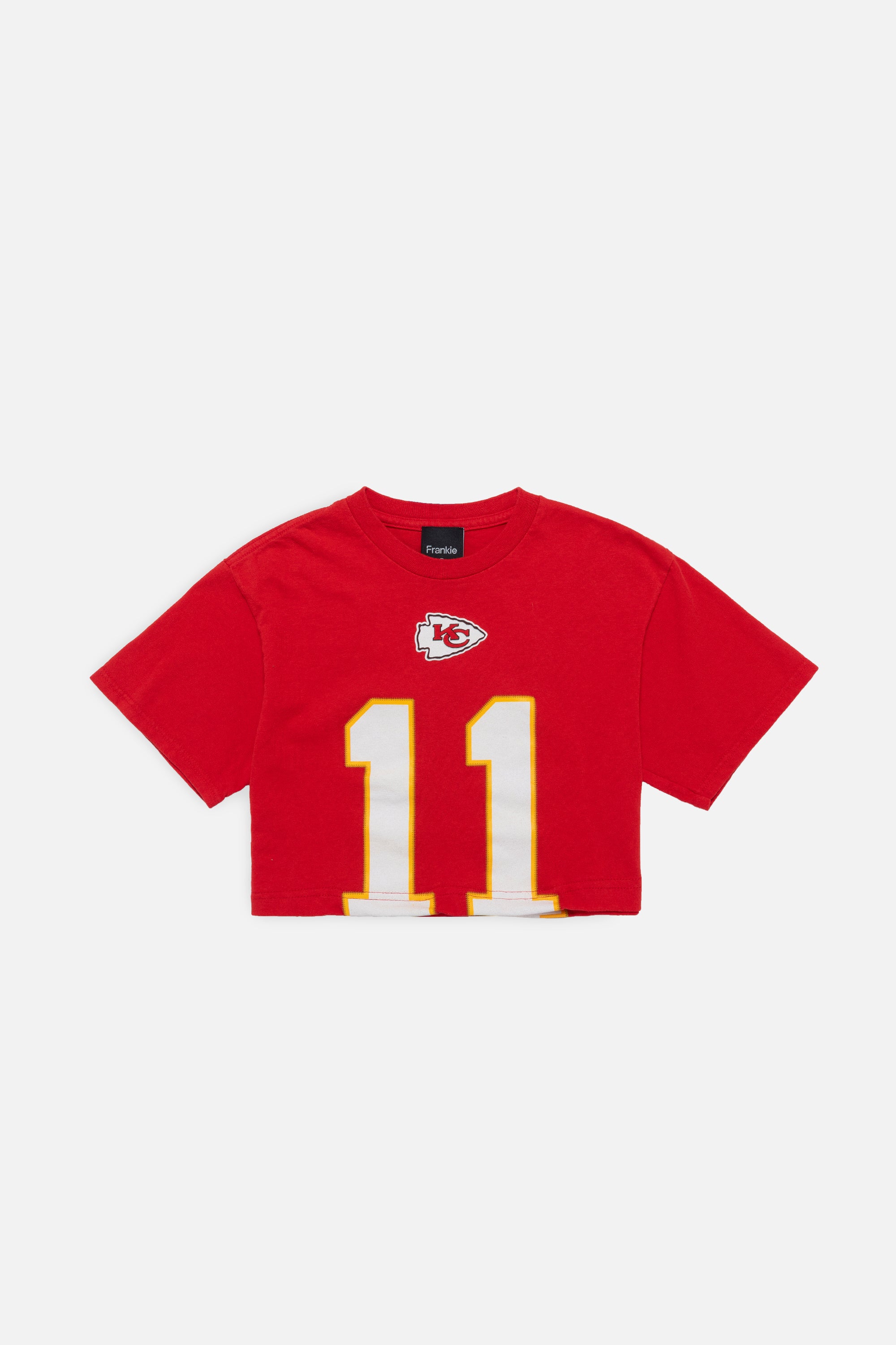 Rework Kansas City Chiefs Crop Tee - XS-T-SHIRTS-NFL-Frankie Collective