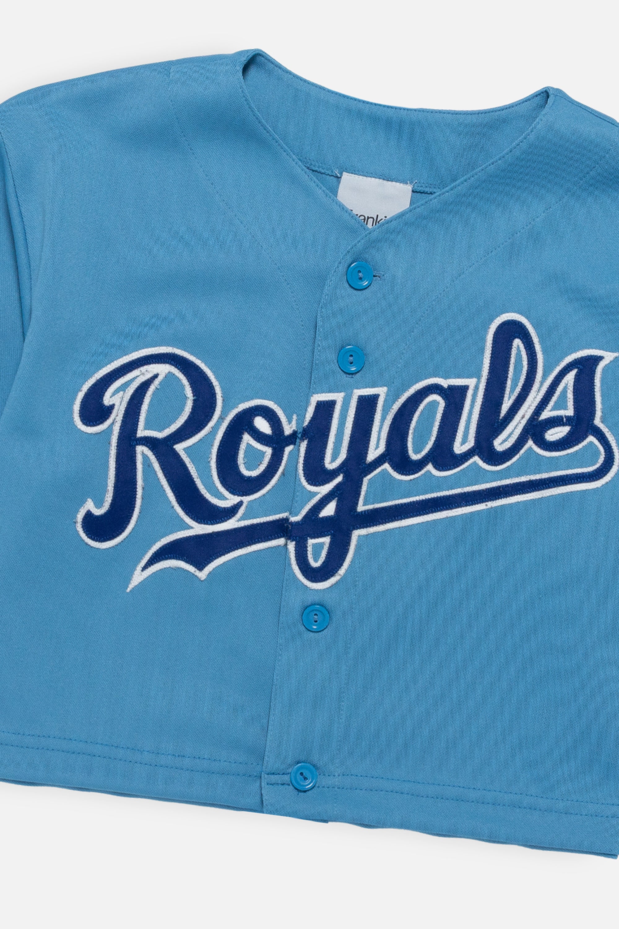 Rework Kansas City Royals Crop Jersey - S-JERSEYS-MLB-Frankie Collective