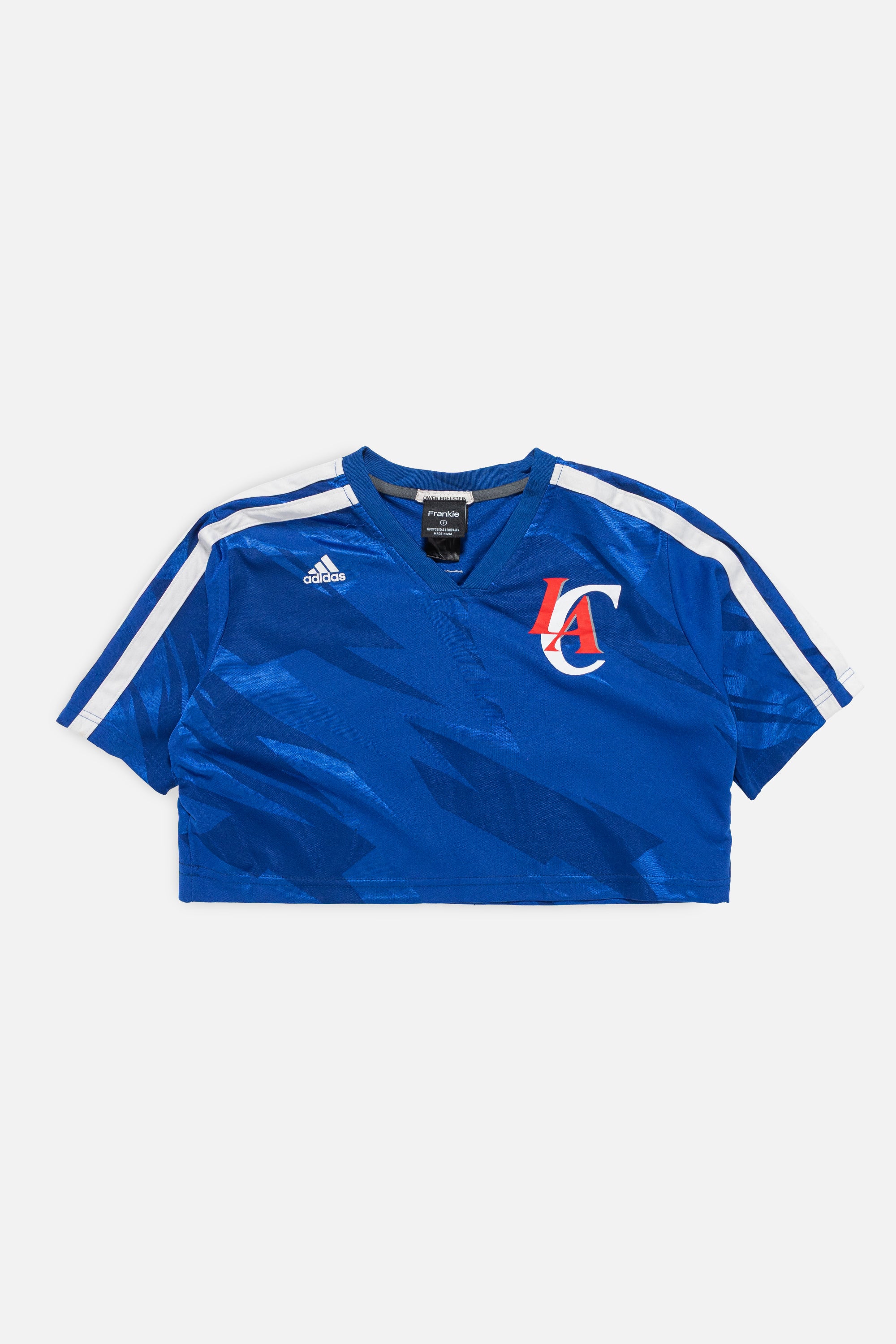 Rework Los Angeles Clippers Crop Jersey-NBA-Frankie Collective-Rework-Vintage-Streetwear