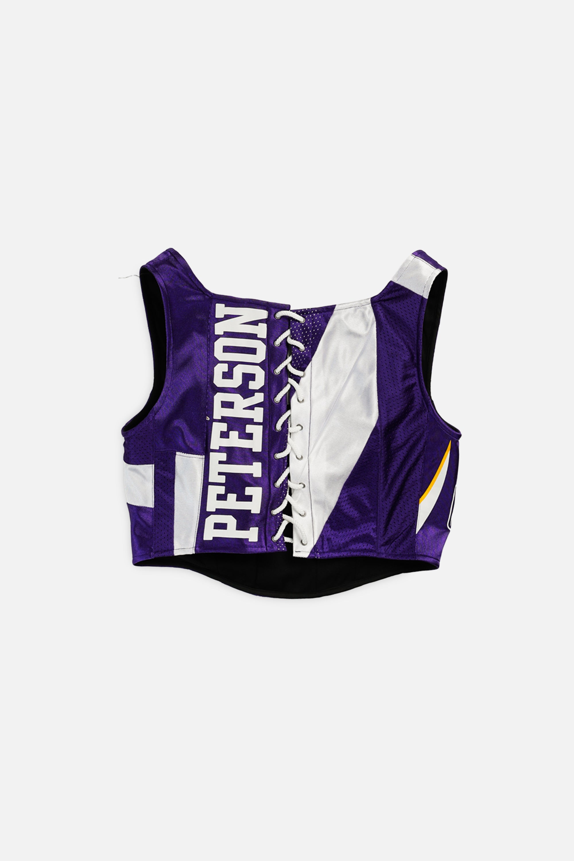 Rework Minnesota Vikings NFL Corset - L-TOPS-NFL-L-Frankie Collective Rare Vintage Streetwear Reworks