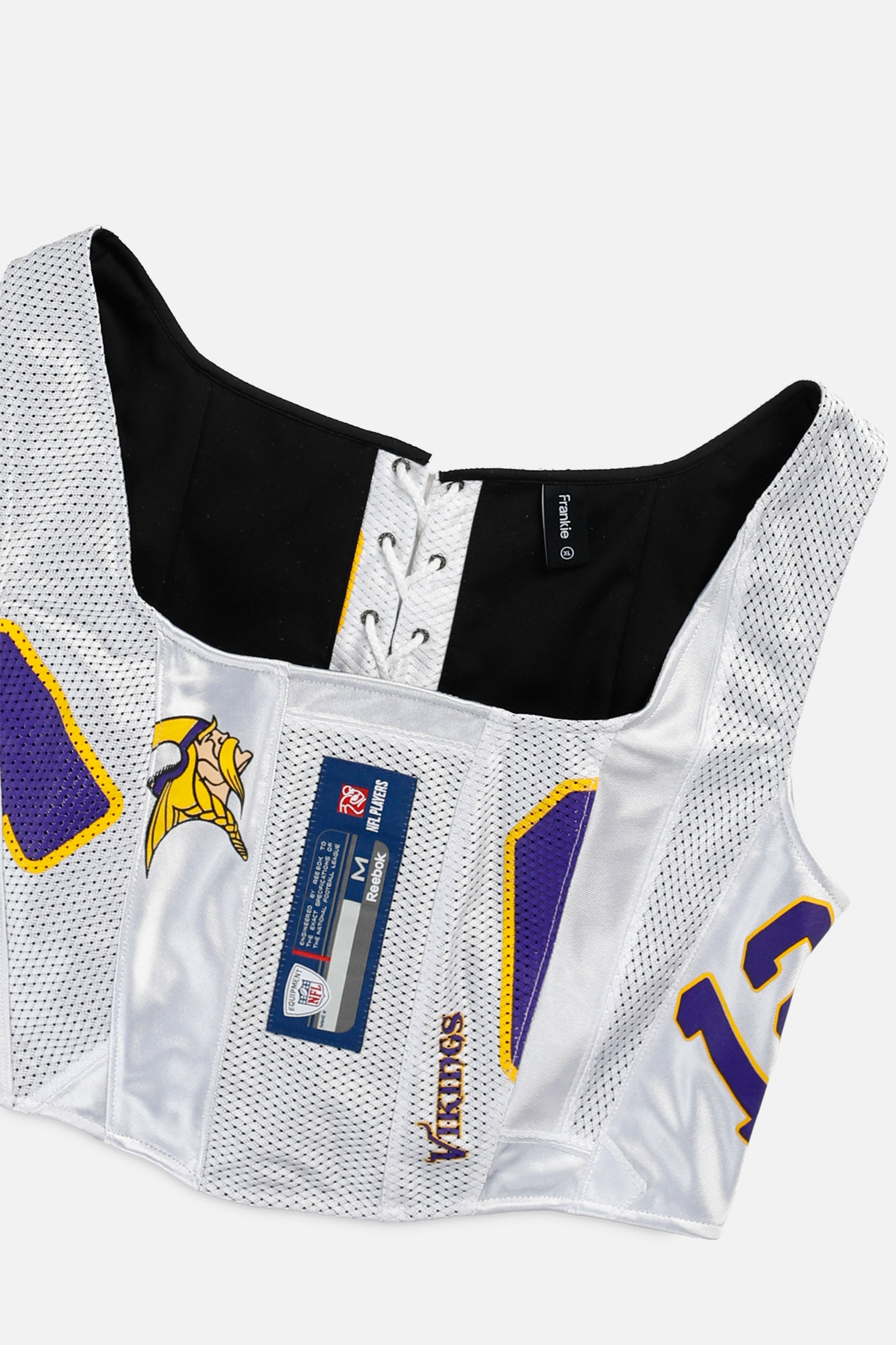 Rework Minnesota Vikings NFL Corset - XL-TOPS-NFL-XL-Frankie Collective Rare Vintage Streetwear Reworks