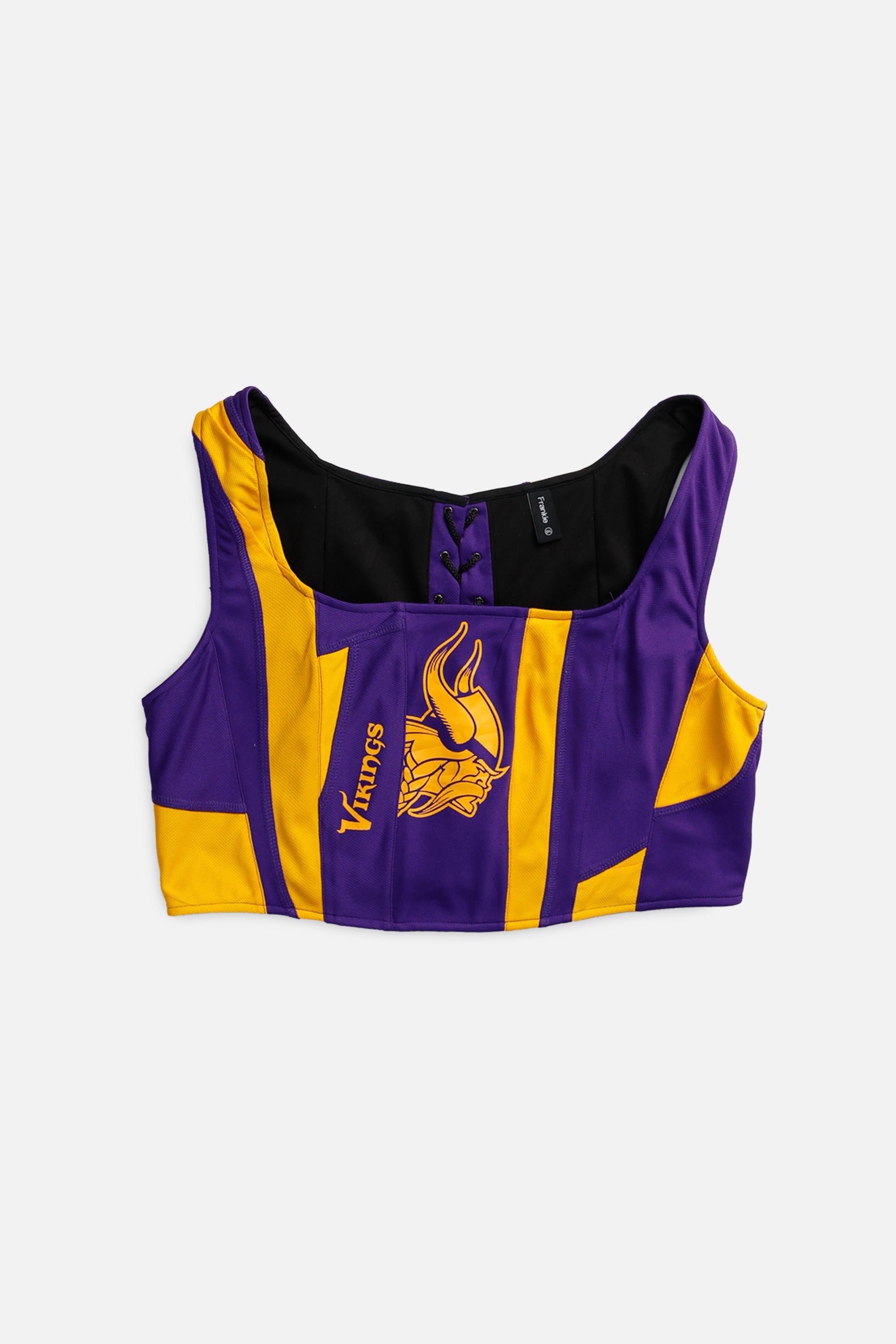 Rework Minnesota Vikings NFL Corset - XXL-TOPS-NFL-XXL-Frankie Collective Rare Vintage Streetwear Reworks