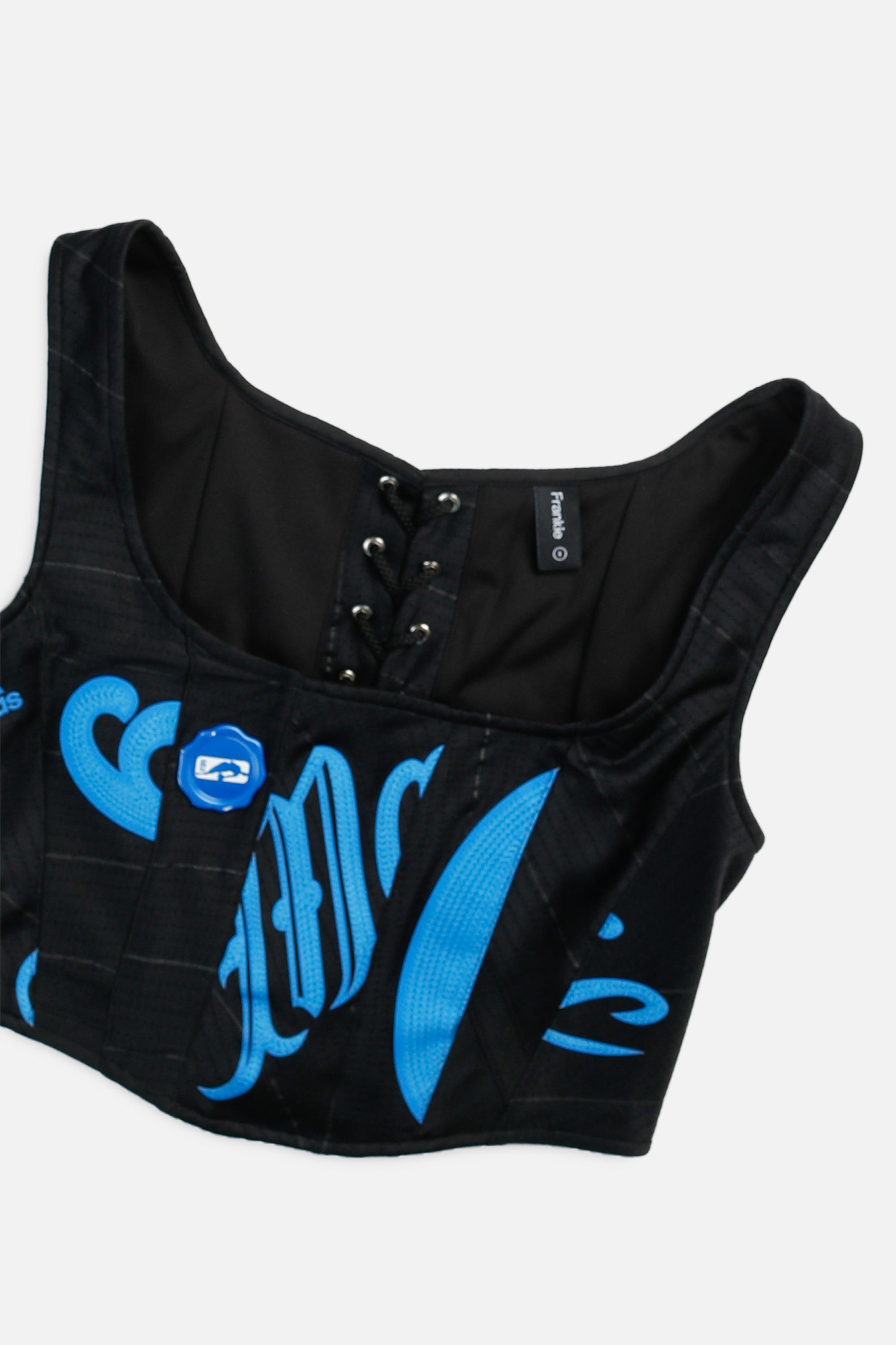 Rework NBA Corset - S-TOPS-NBA-S-Frankie Collective Rare Vintage Streetwear Reworks