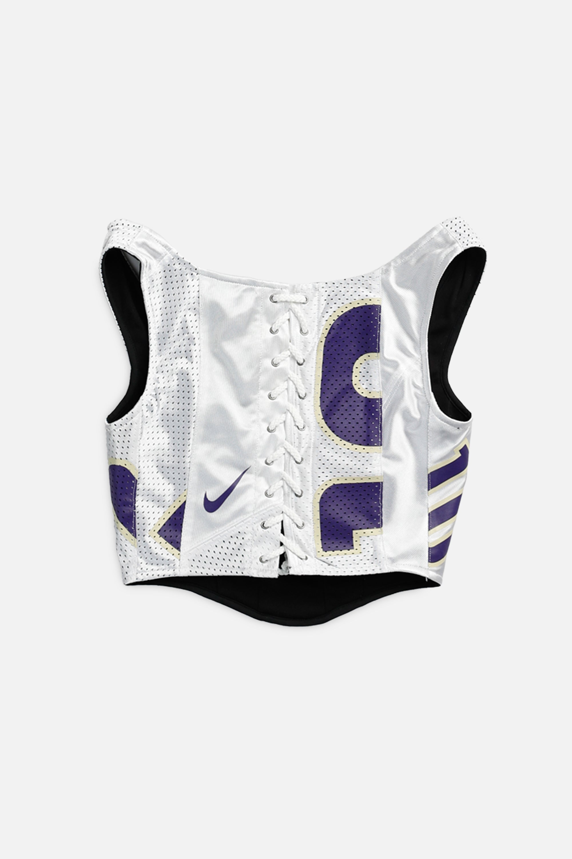 Rework NCAA Football Corset - XS-TOPS-NCAA-XS-Frankie Collective Rare Vintage Streetwear Reworks