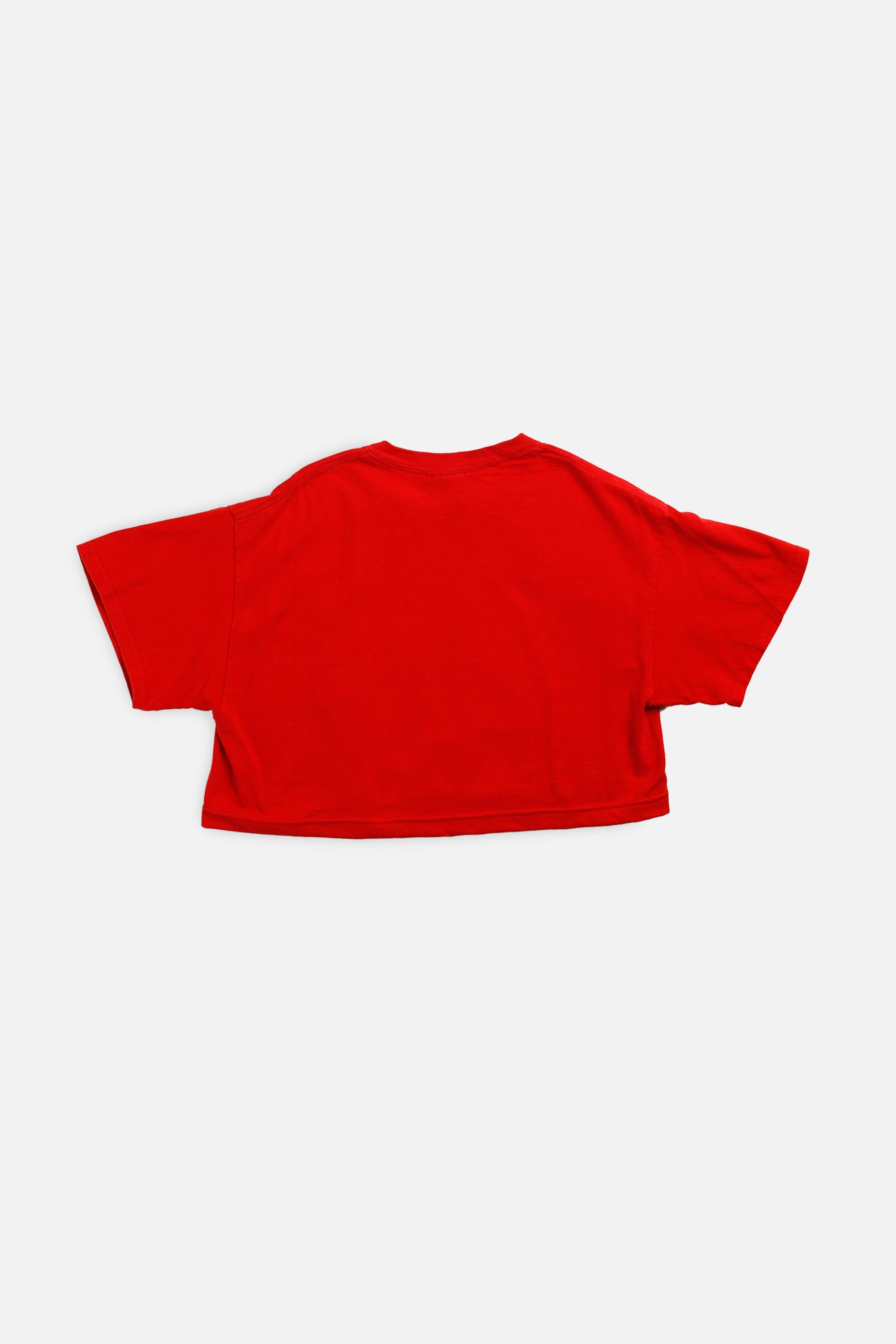 Rework Nebraska Cornhuskers NCAA Crop Tee - M-TOPS-NCAA-M-Frankie Collective Rare Vintage Streetwear Reworks