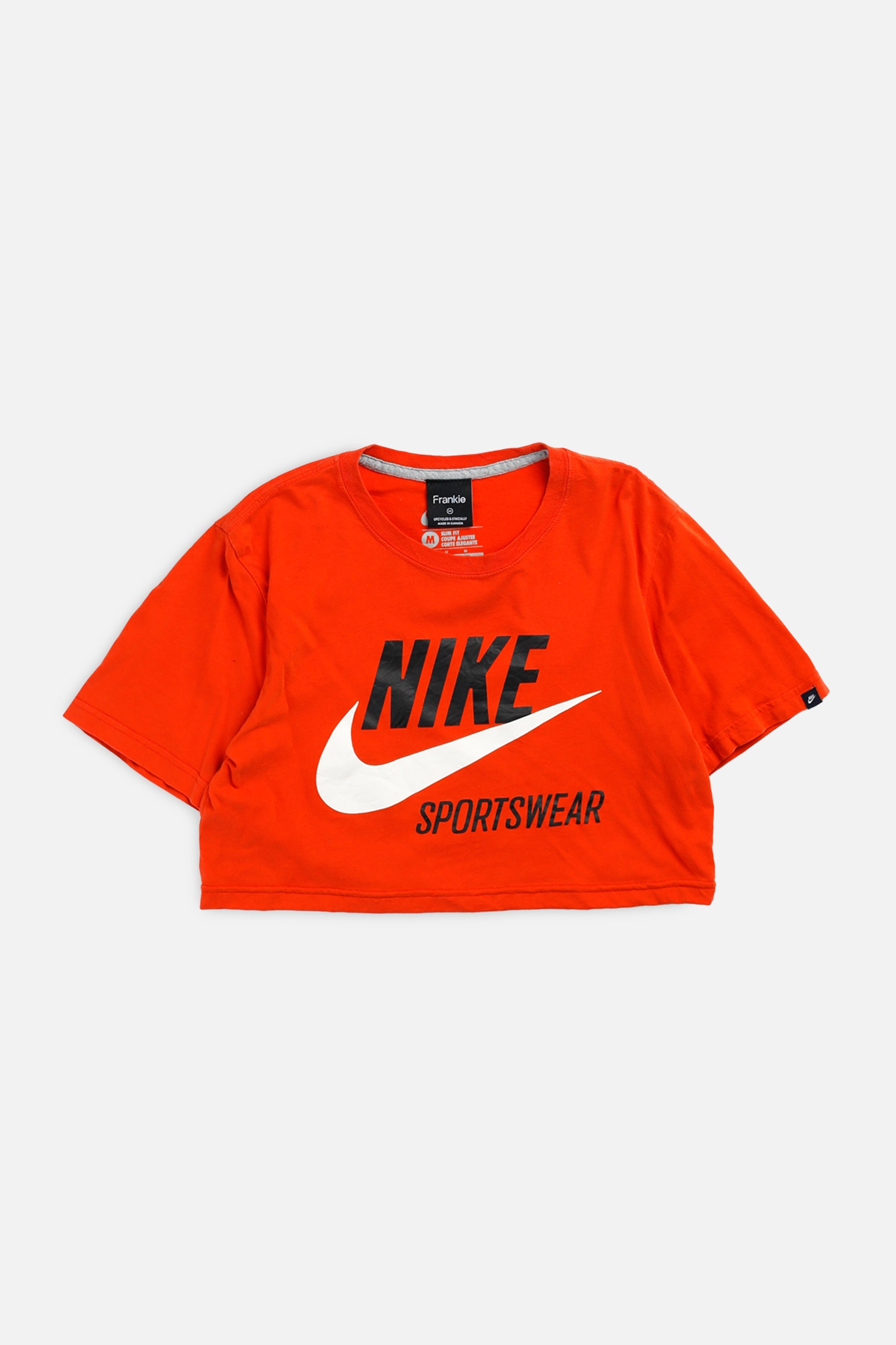 Rework Nike Crop Tee - XS-TOPS-Nike-XS-Frankie Collective Rare Vintage Streetwear Reworks