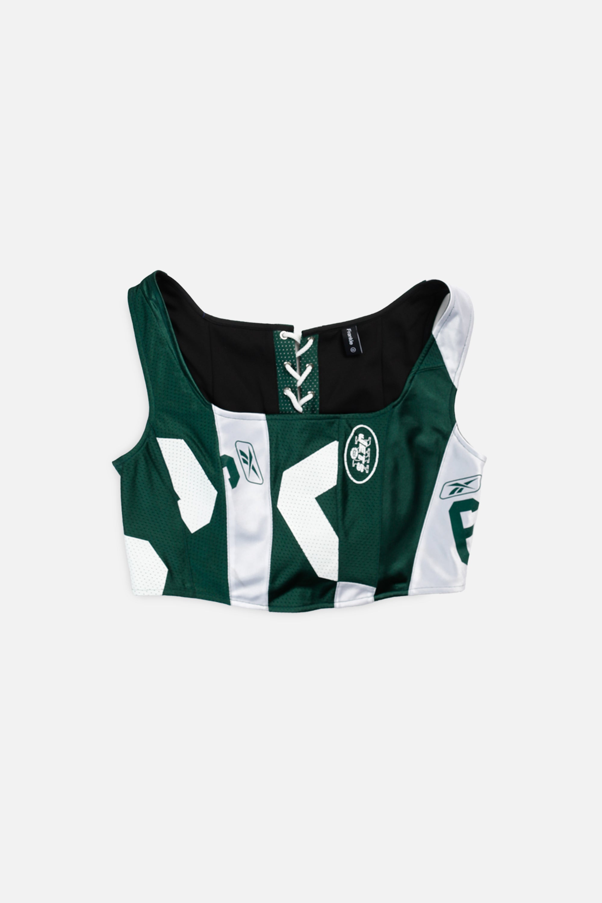 Rework NY Jets NFL Corset - XL-TOPS-NFL-XL-Frankie Collective Rare Vintage Streetwear Reworks