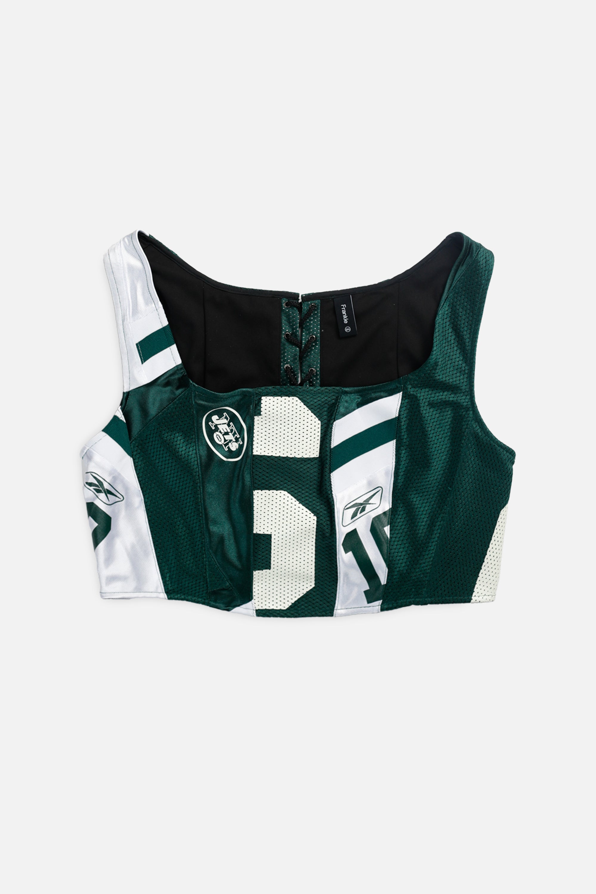Rework NY Jets NFL Corset - XXL-TOPS-NFL-XXL-Frankie Collective Rare Vintage Streetwear Reworks