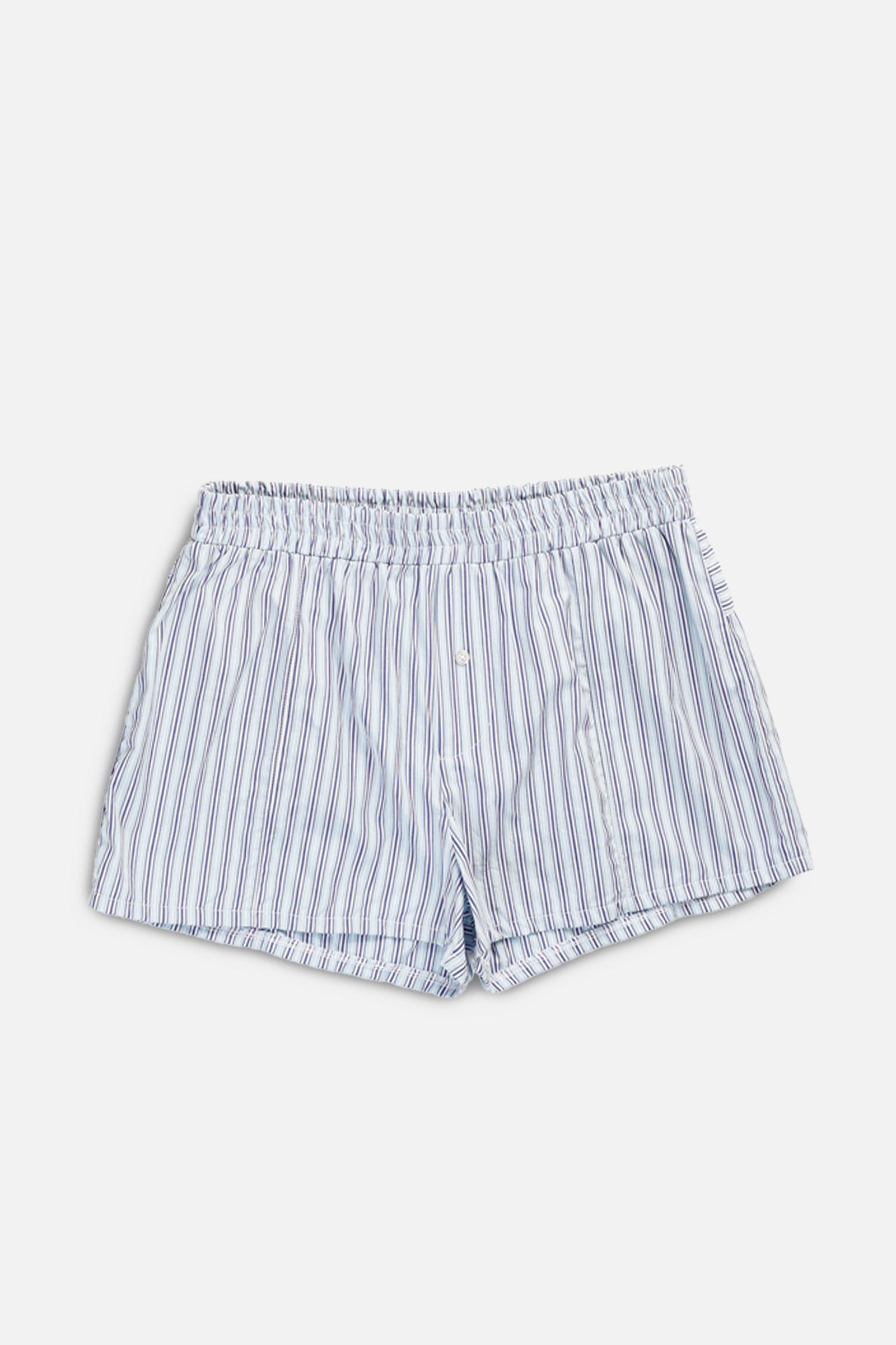 Rework Oxford Mini Boxer Shorts - L-BOTTOMS-vendor-unknown-L-Frankie Collective Rare Vintage Streetwear Reworks