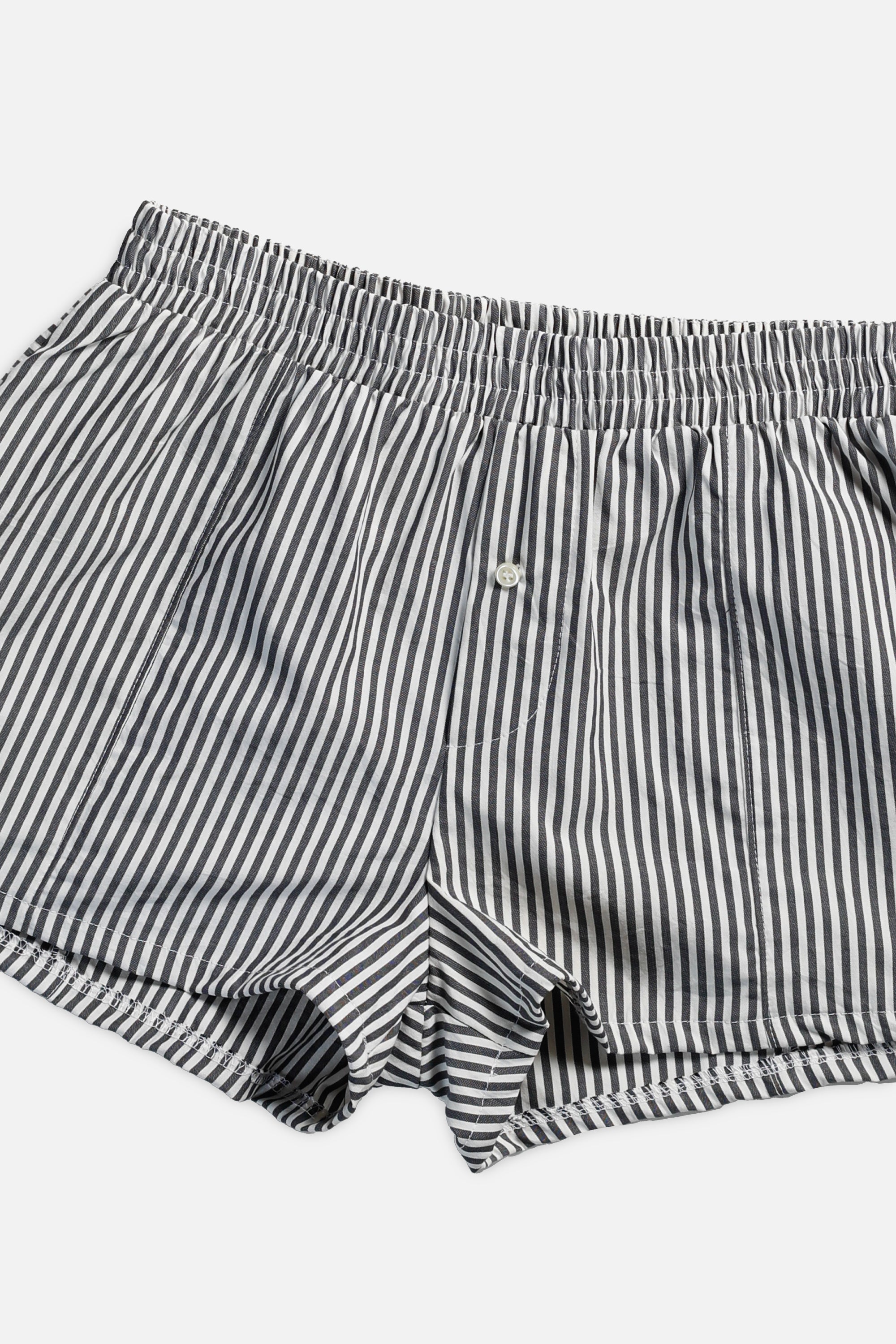 Rework Oxford Mini Boxer Shorts - S-SHORTS-vendor-unknown-Frankie Collective