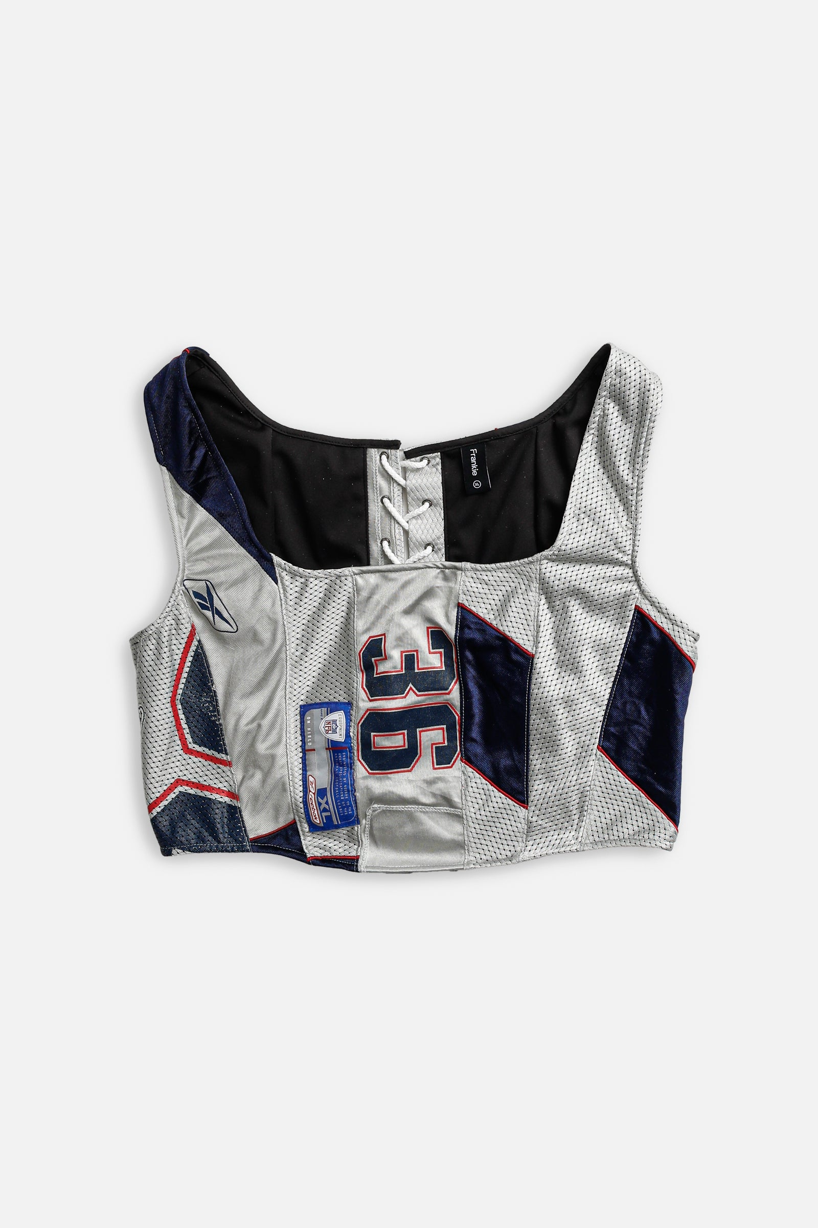 Rework NFL Corset - XL-TOPS-NFL-XL-Frankie Collective Rare Vintage Streetwear Reworks