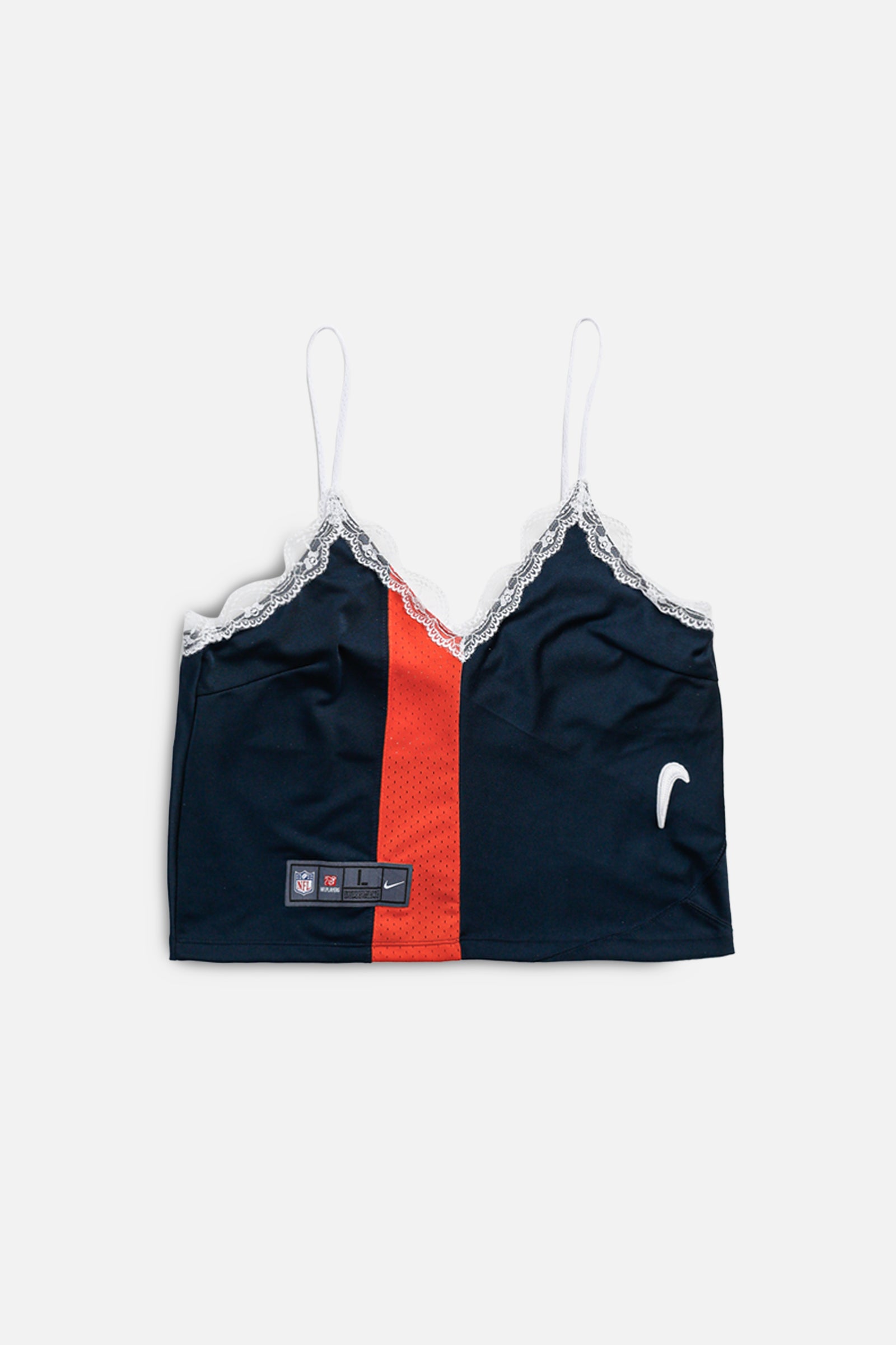 Rework Sports Lace Tank - L-TOPS-NFL-L-Frankie Collective Rare Vintage Streetwear Reworks