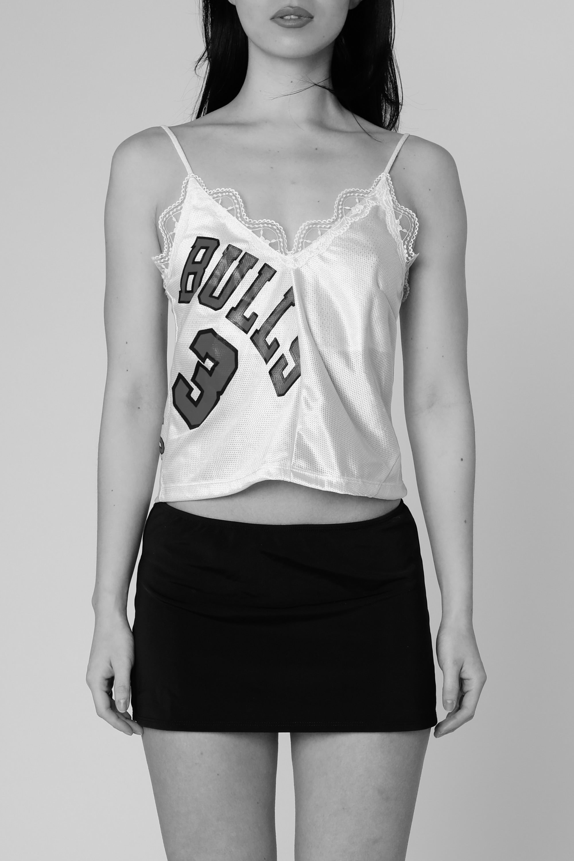 Rework LA Lakers NBA Lace Tank - L-TOPS-NBA-L-Frankie Collective Rare Vintage Streetwear Reworks
