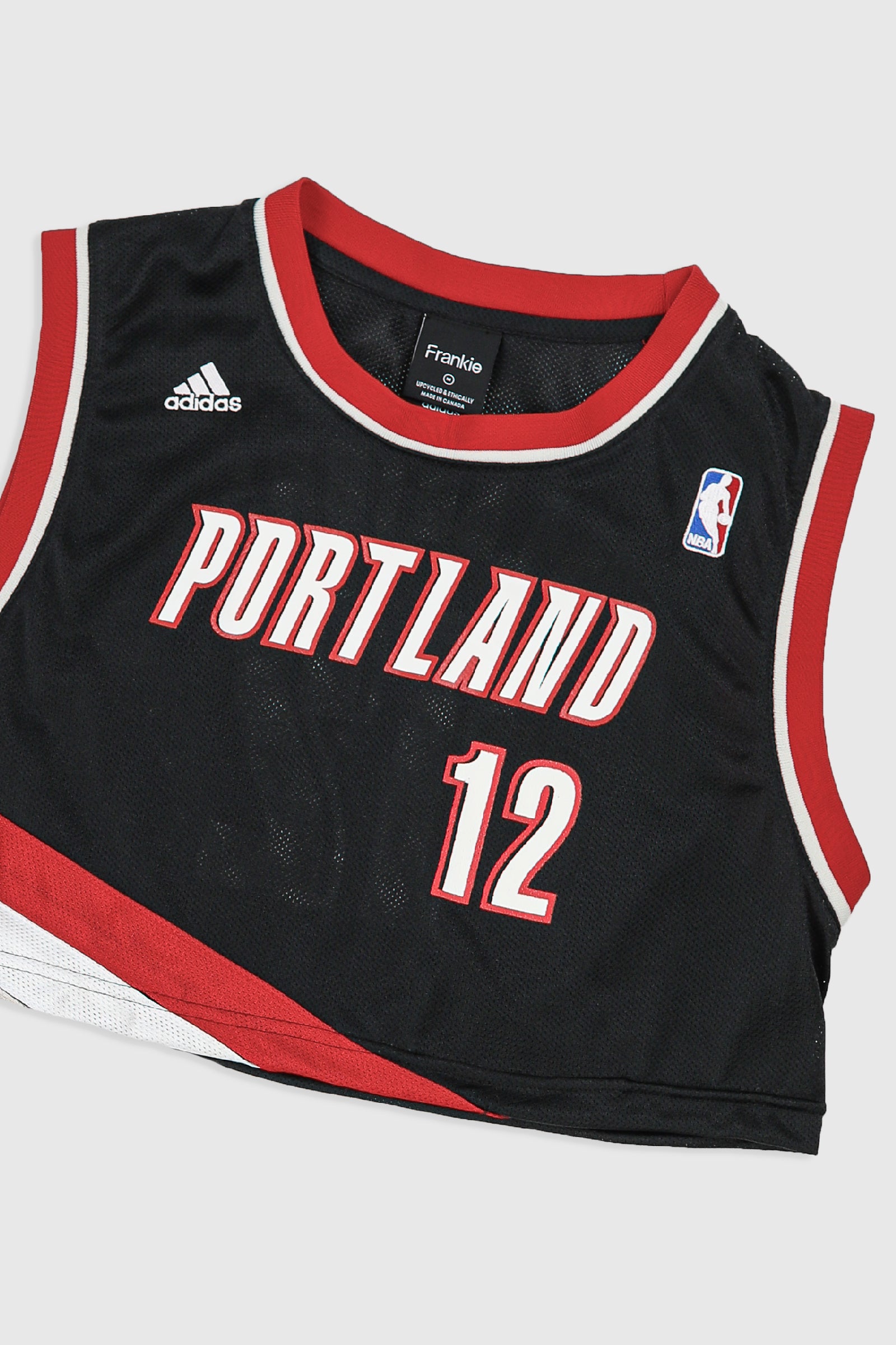 Rework Trailblazers Crop Jersey - M-JERSEYS-NBA-Frankie Collective Rare Vintage Streetwear Reworks