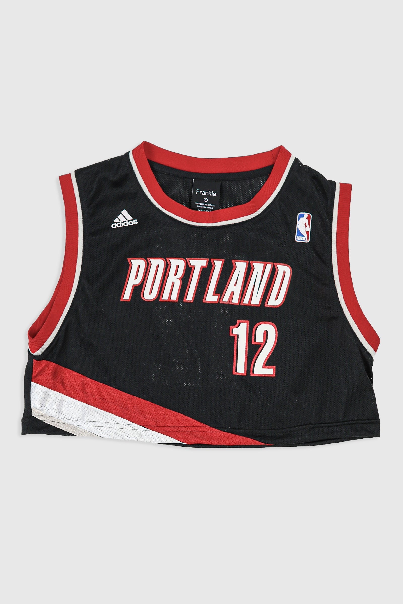 Rework Trailblazers Crop Jersey - M-JERSEYS-NBA-Frankie Collective Rare Vintage Streetwear Reworks
