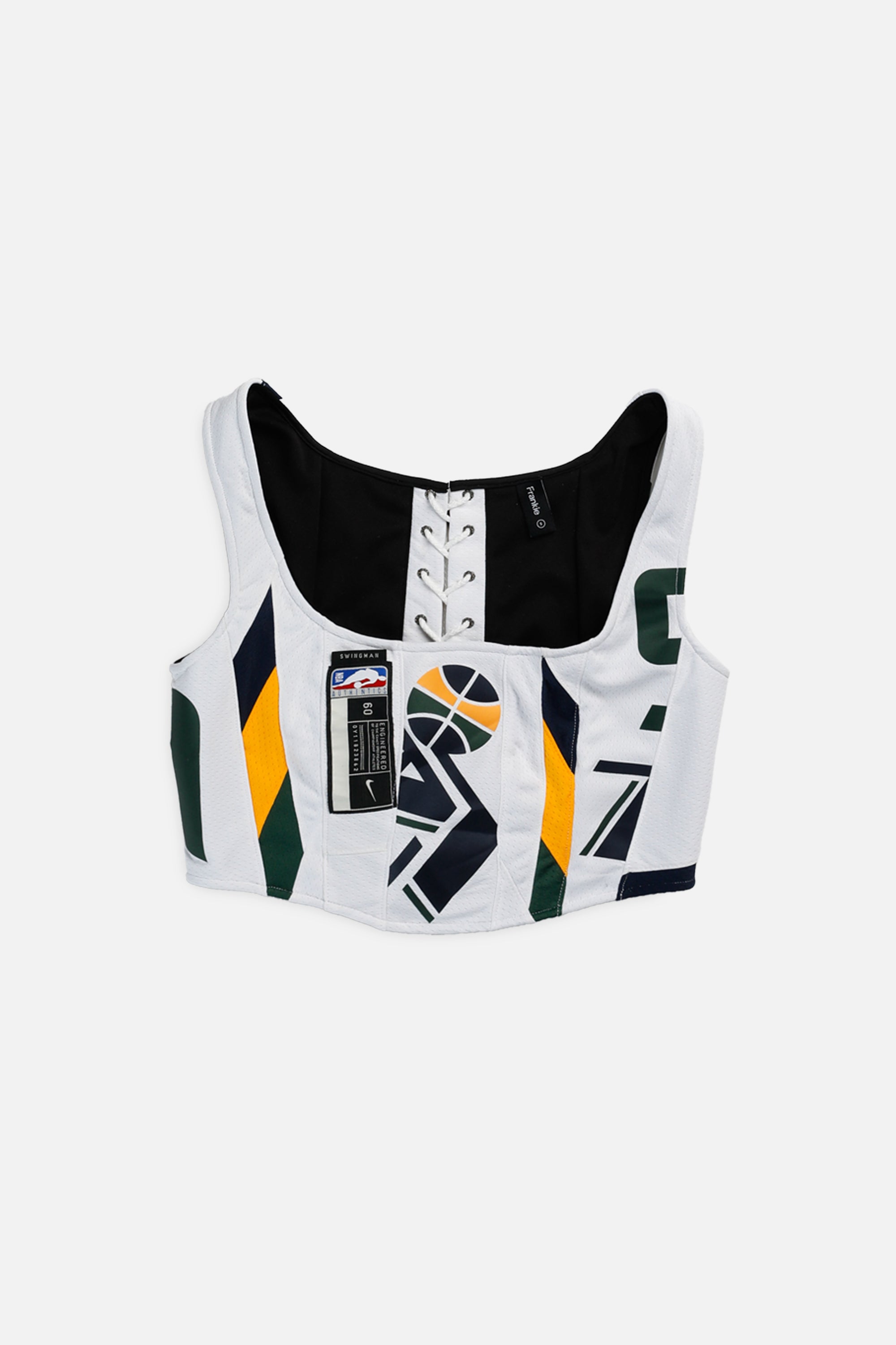 Rework Utah Jazz NBA Corset - S-TOPS-NBA-S-Frankie Collective Rare Vintage Streetwear Reworks