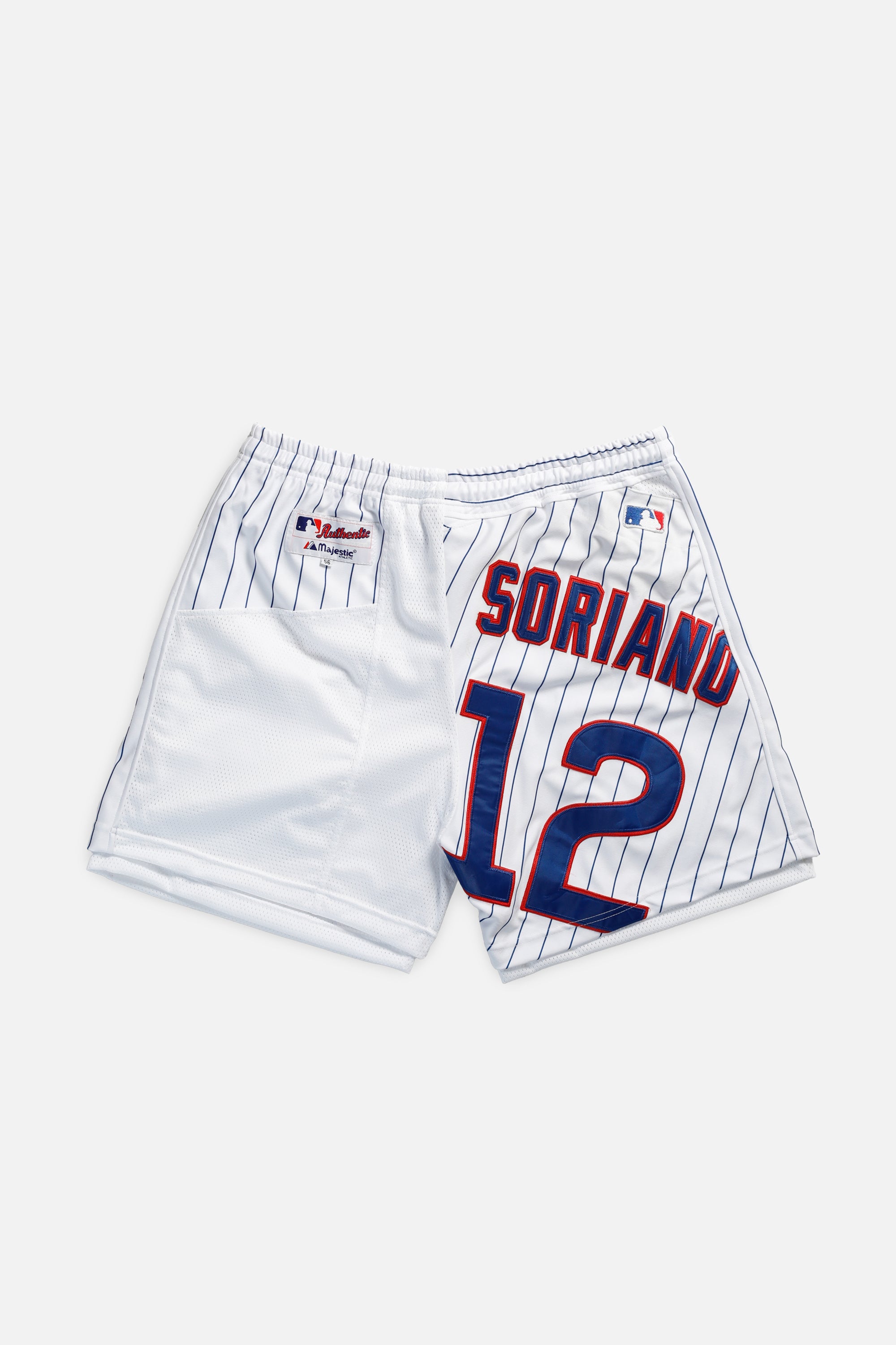 Unisex Rework Chicago Cubs MLB Jersey Shorts - Women's XXL - Men's XL-SHORTS-MLB-Frankie Collective